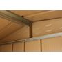 Voir la diapositive 4 : DURAMAX Abri de jardin métal imitation bois 2,47m² + kit ancrage inclus