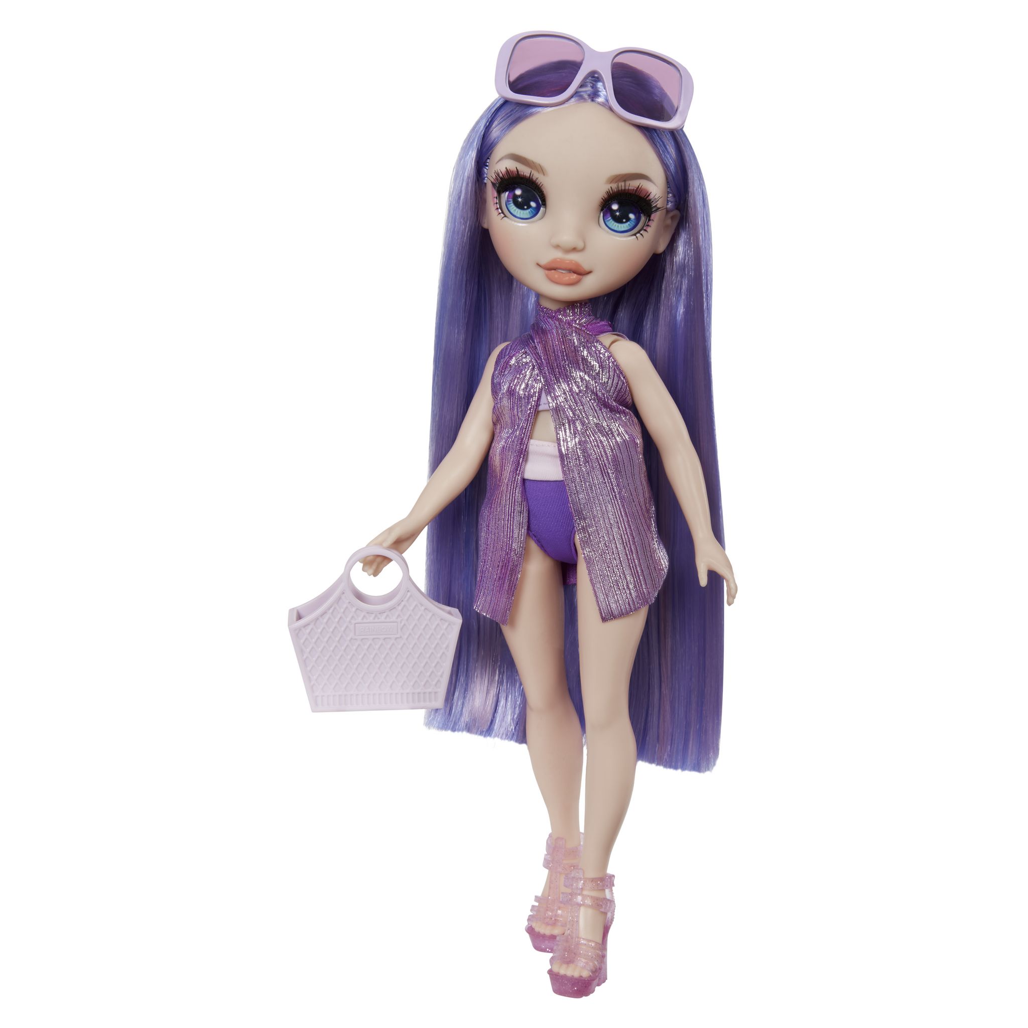 Voir la diapositive 3 : MGA Poupée Rainbow High Swim and Style Violet Willow 27cm