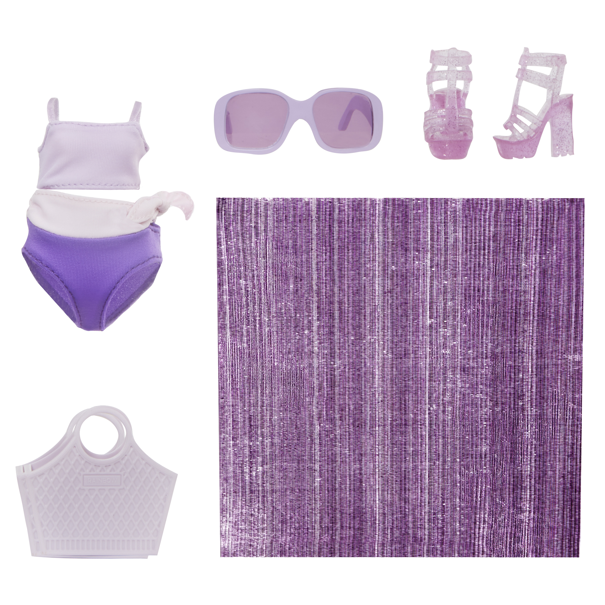 Voir la diapositive 4 : MGA Poupée Rainbow High Swim and Style Violet Willow 27cm