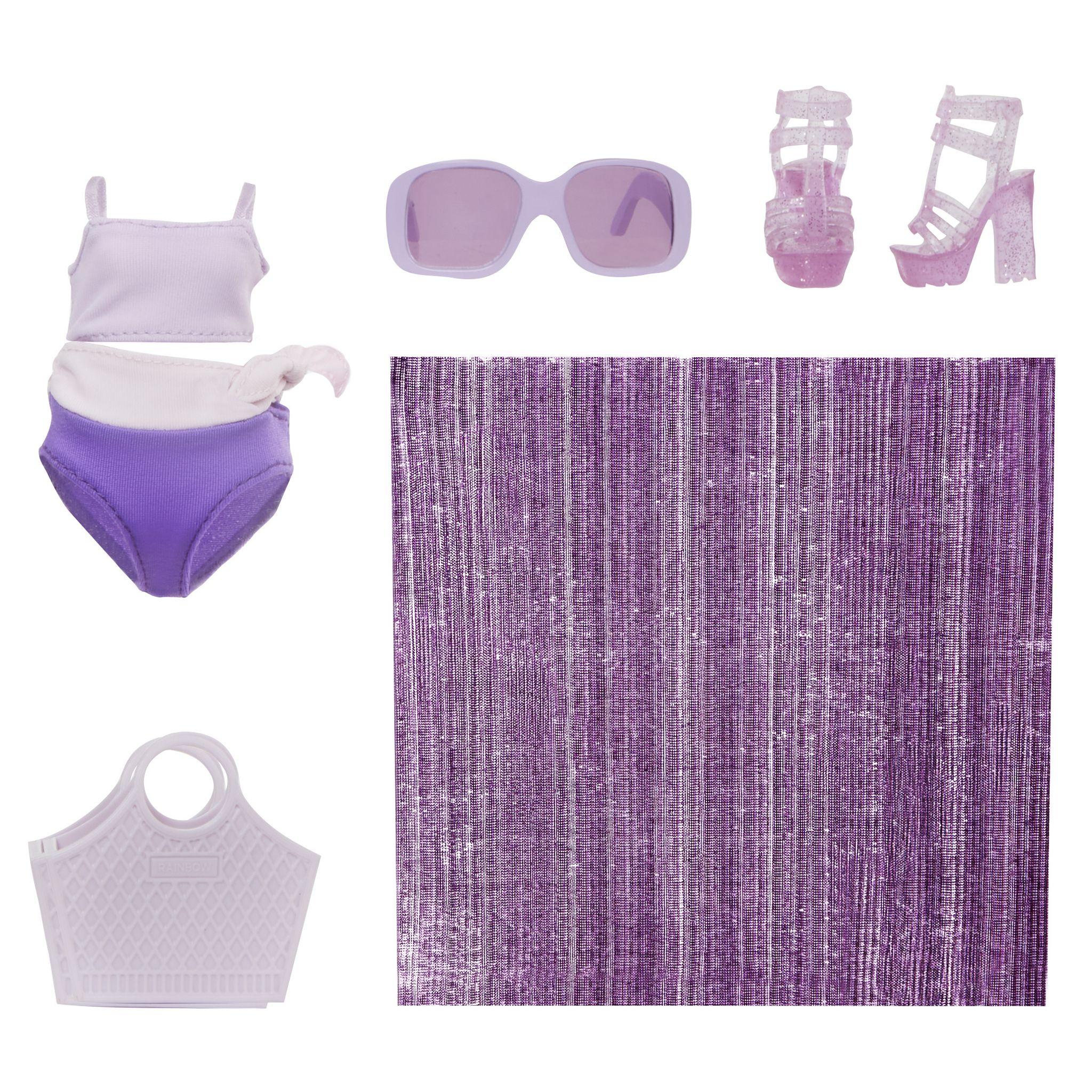 Voir la diapositive 4 : MGA Poupée Rainbow High Swim and Style Violet Willow 27cm