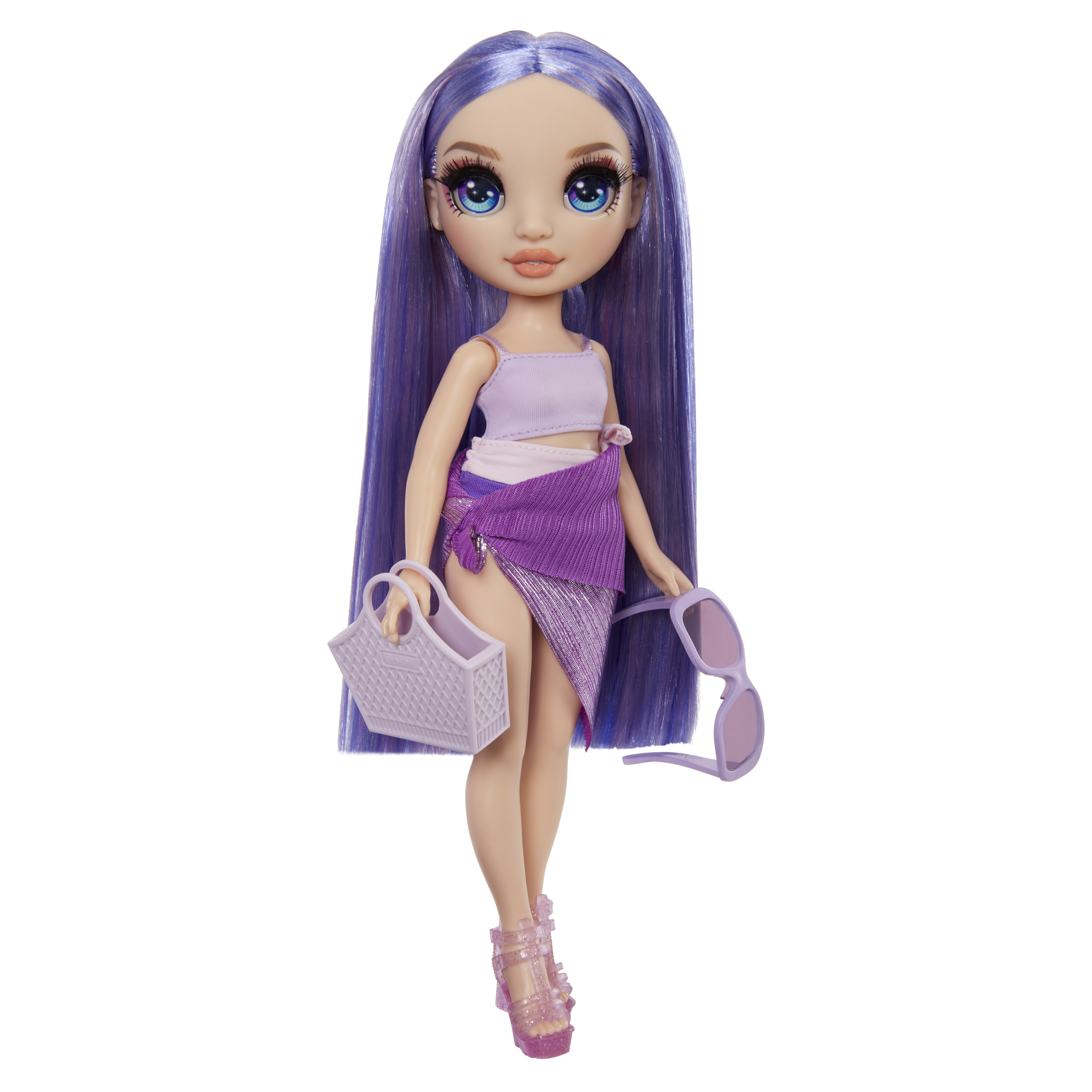 Voir la diapositive 5 : MGA Poupée Rainbow High Swim and Style Violet Willow 27cm