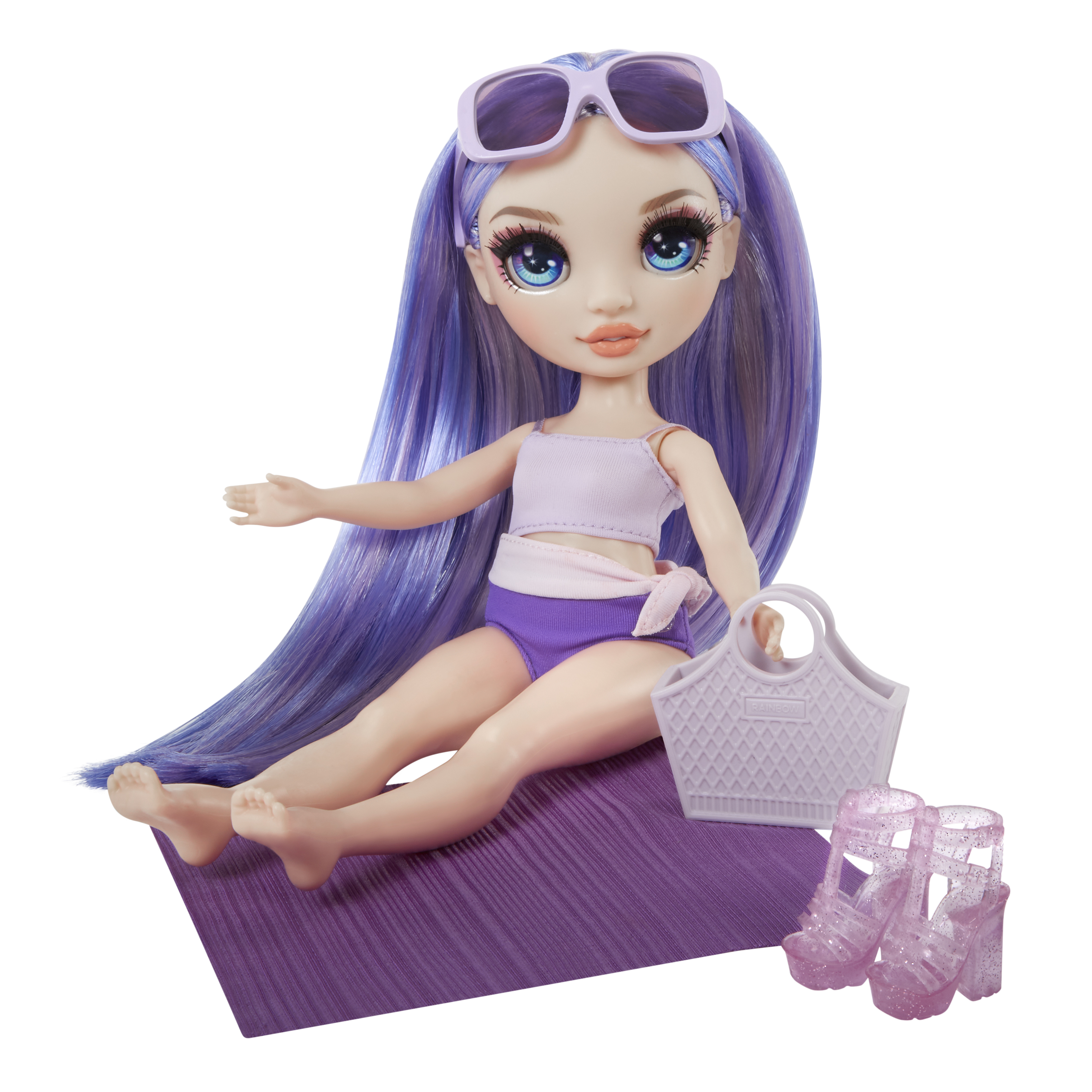 Voir la diapositive 7 : MGA Poupée Rainbow High Swim and Style Violet Willow 27cm