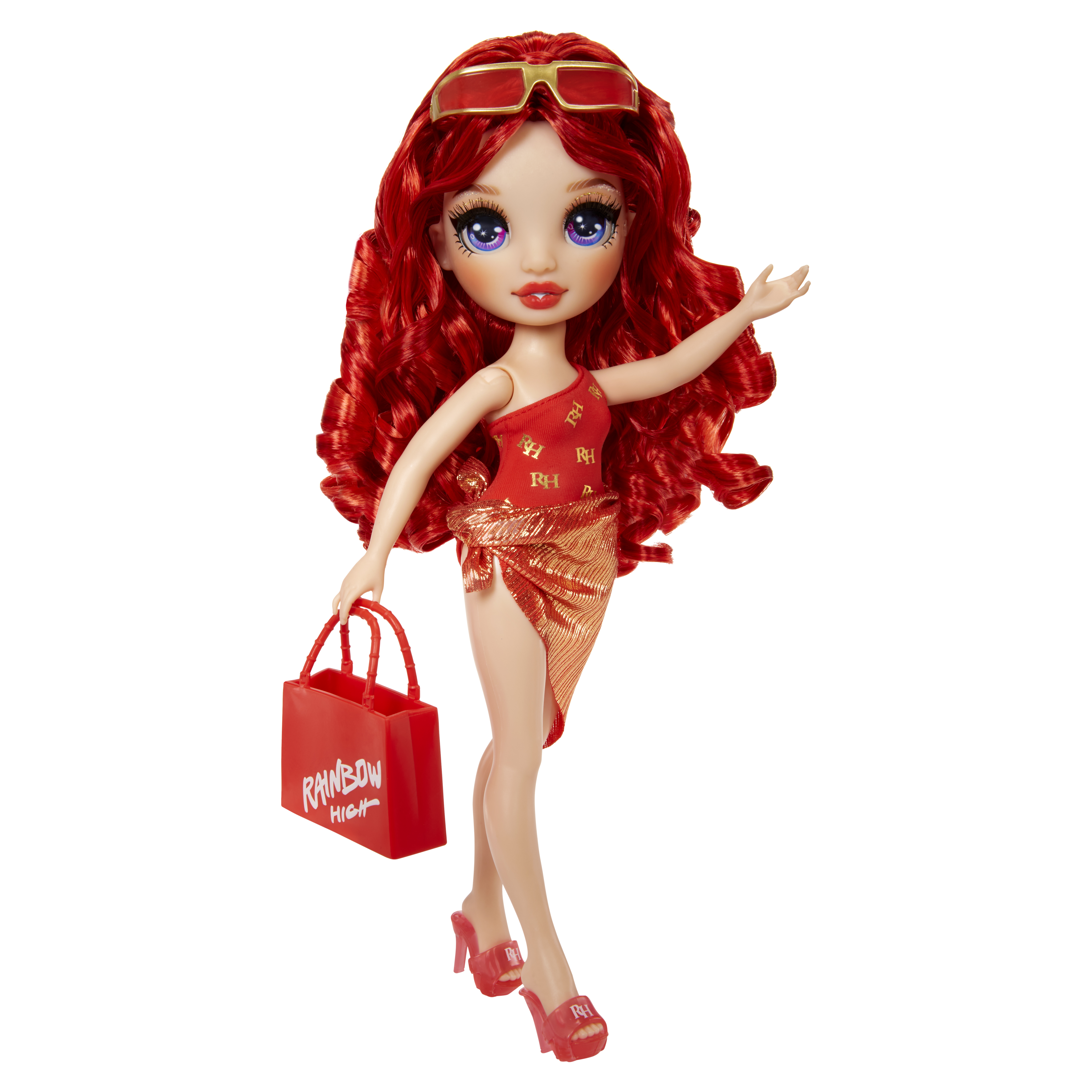 Voir la diapositive 2 : MGA Poupée Rainbow High Swim and Style Ruby Anderson 27 cm