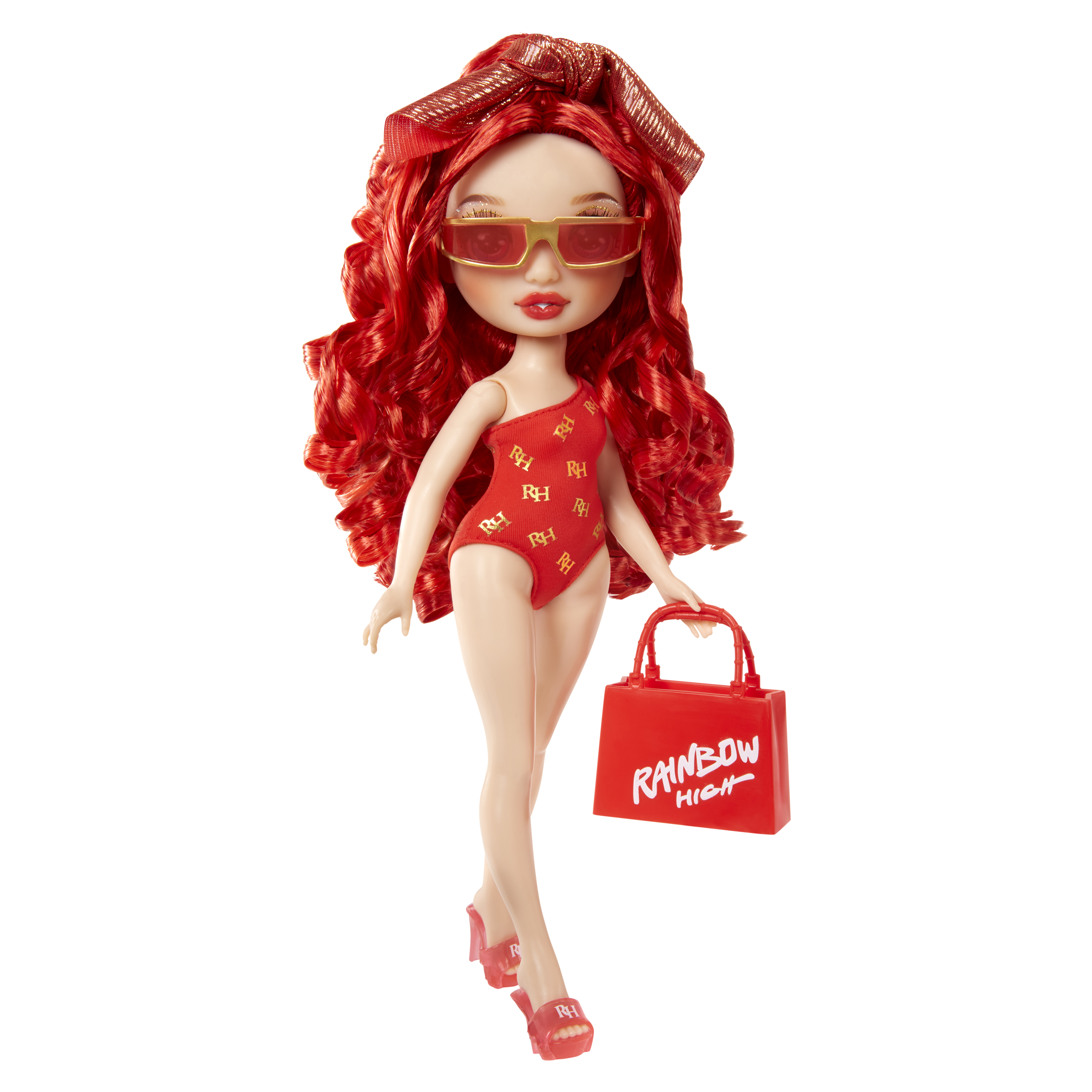 Voir la diapositive 3 : MGA Poupée Rainbow High Swim and Style Ruby Anderson 27 cm