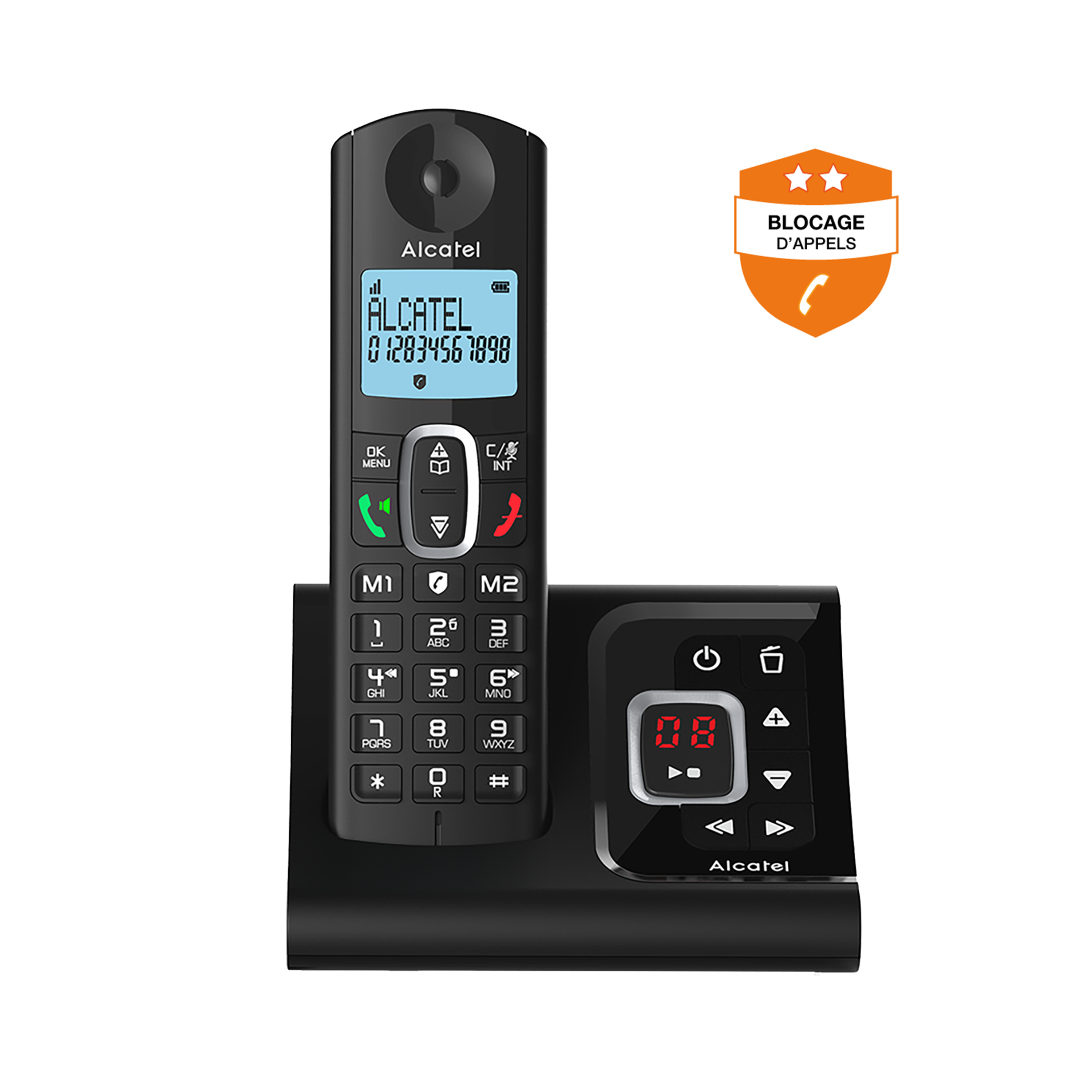 Voir la diapositive 2 : ALCATEL F685 Voice Solo - Noir