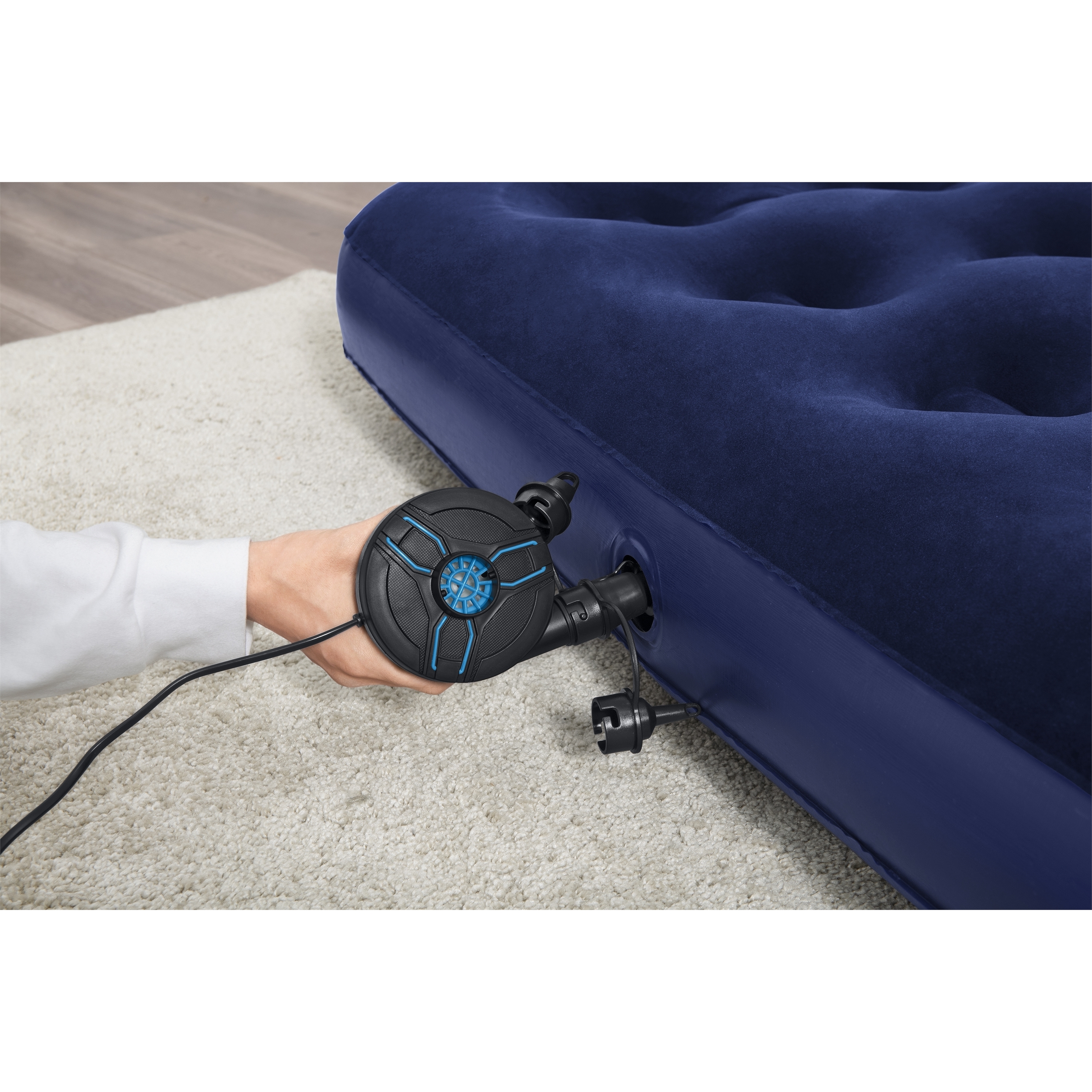 Voir la diapositive 11 : BESTWAY Matelas gonflable double 191 x 137 x 22 cm - Bleu