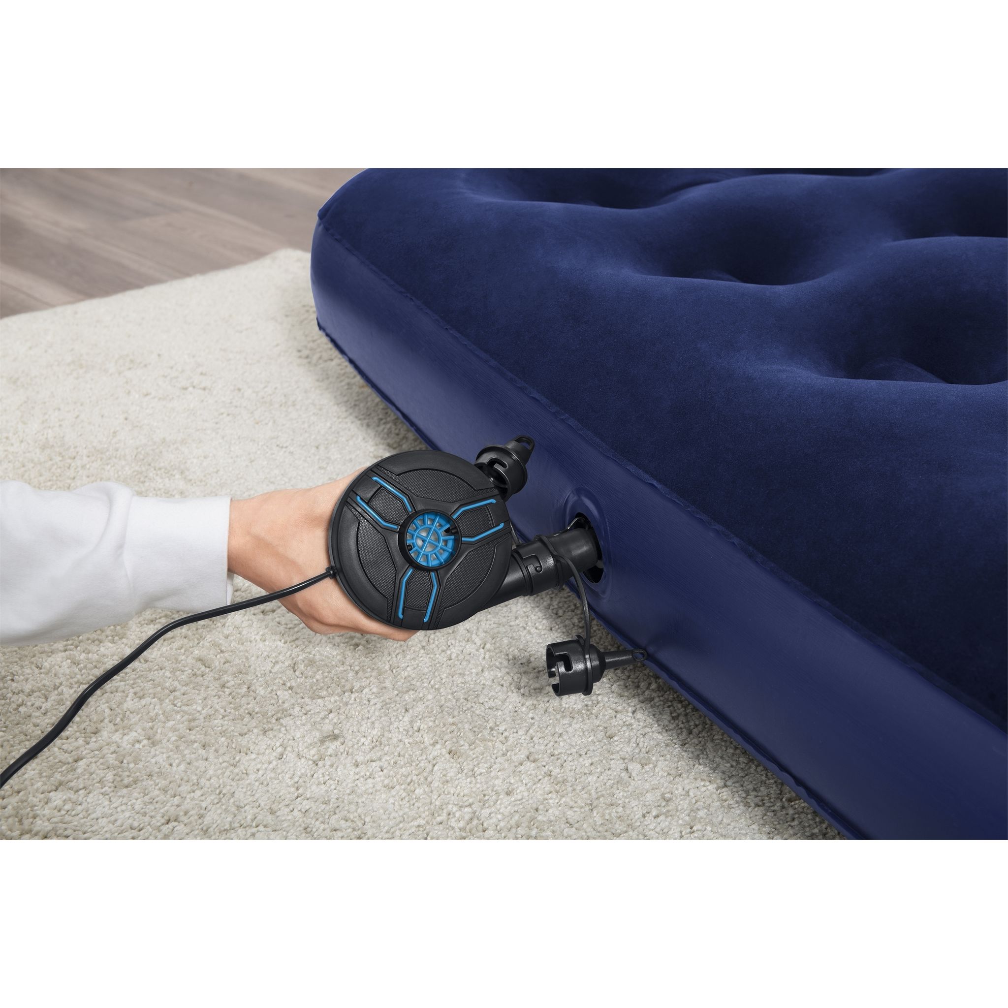 Voir la diapositive 11 : BESTWAY Matelas gonflable double 191 x 137 x 22 cm - Bleu