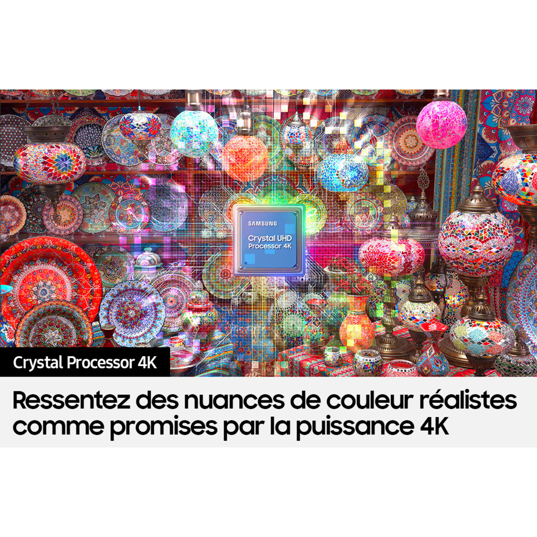 Voir la diapositive 6 : SAMSUNG TU65CU7025 2024 TV LED Crystal UHD 4K  163 cm Smart TV