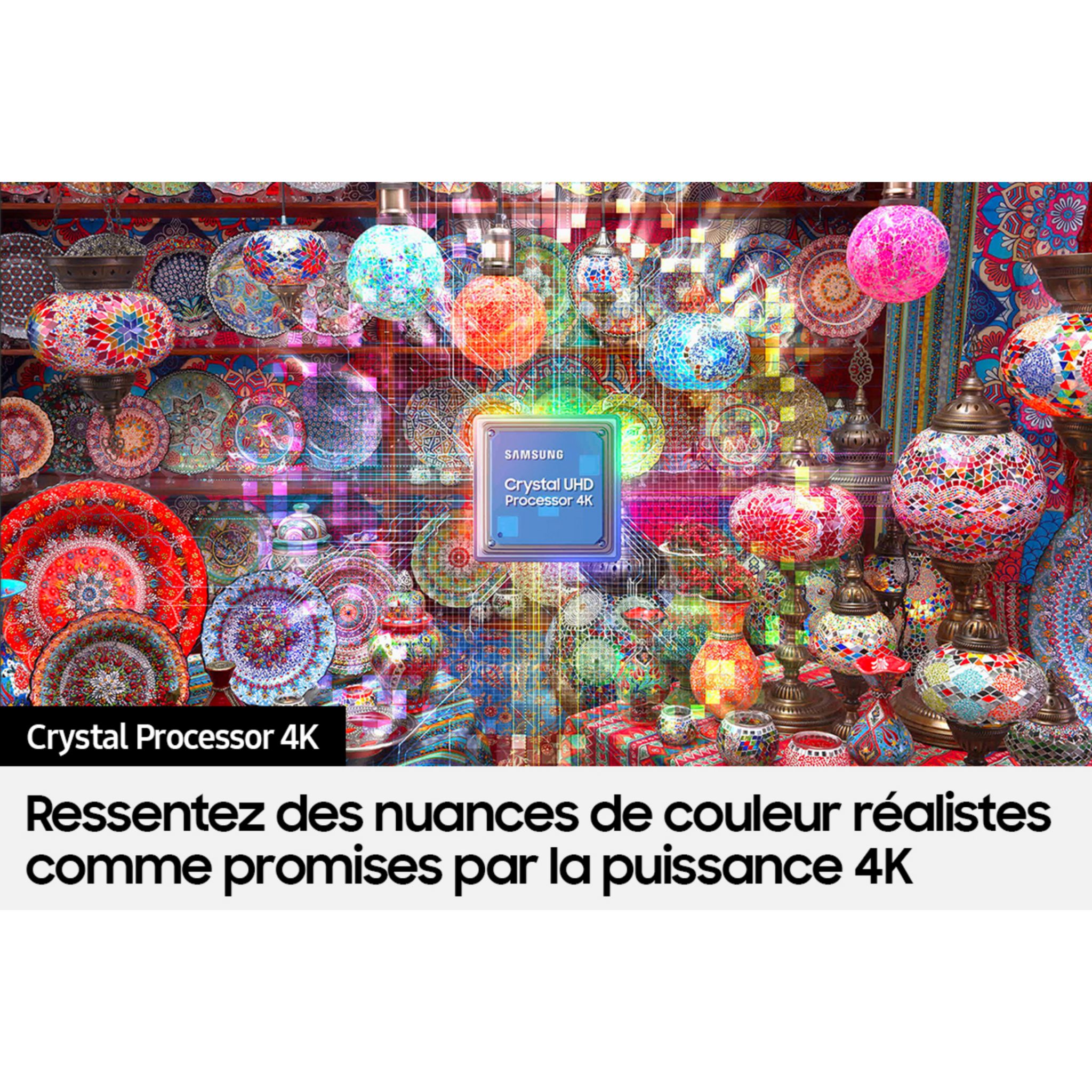 Voir la diapositive 6 : SAMSUNG TU43CU7025 2024 TV LED Crystal UHD 4K  108 cm Smart TV