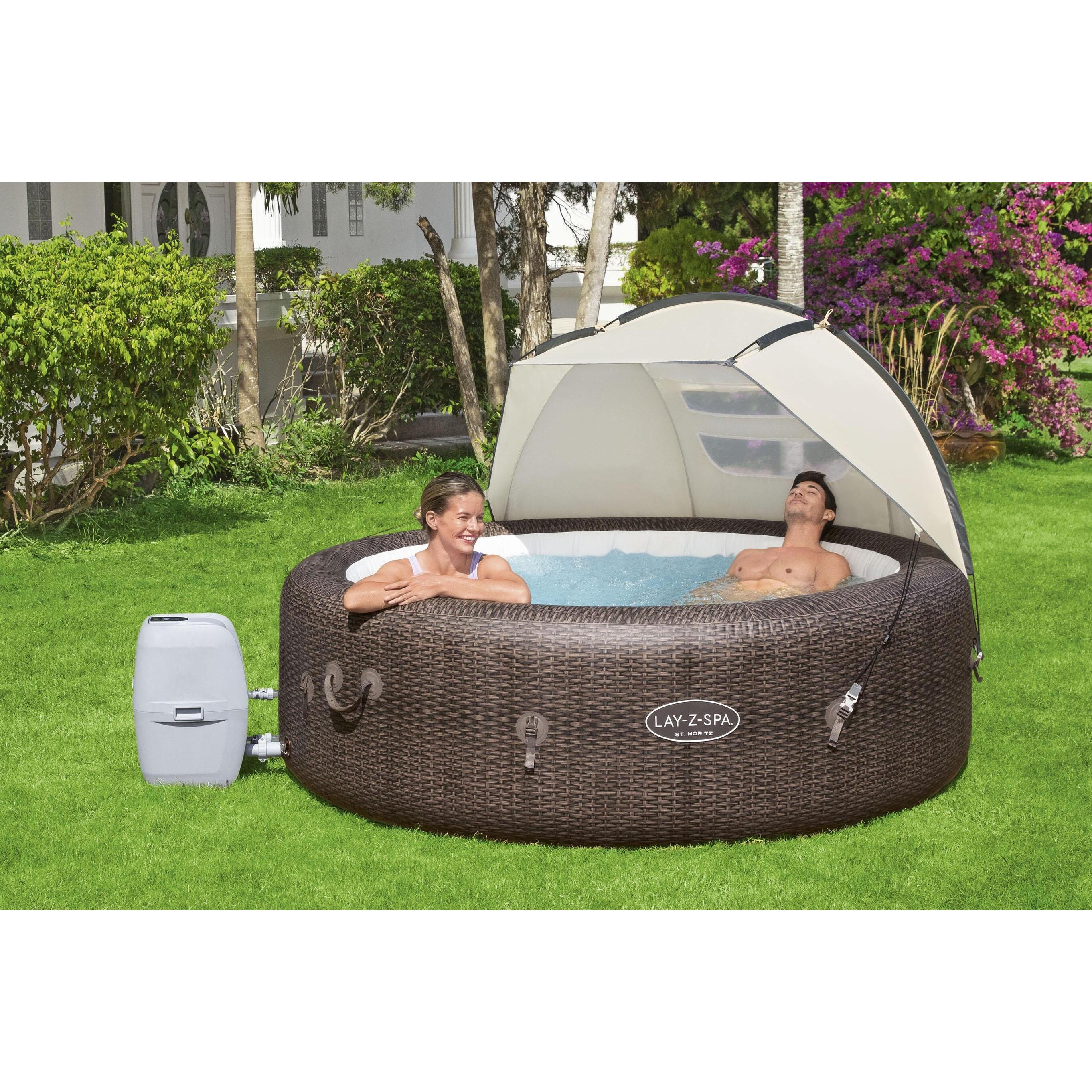 Voir la diapositive 3 : BESTWAY Auvent pour spa gonflable Lay-Z-Spa - Beige
