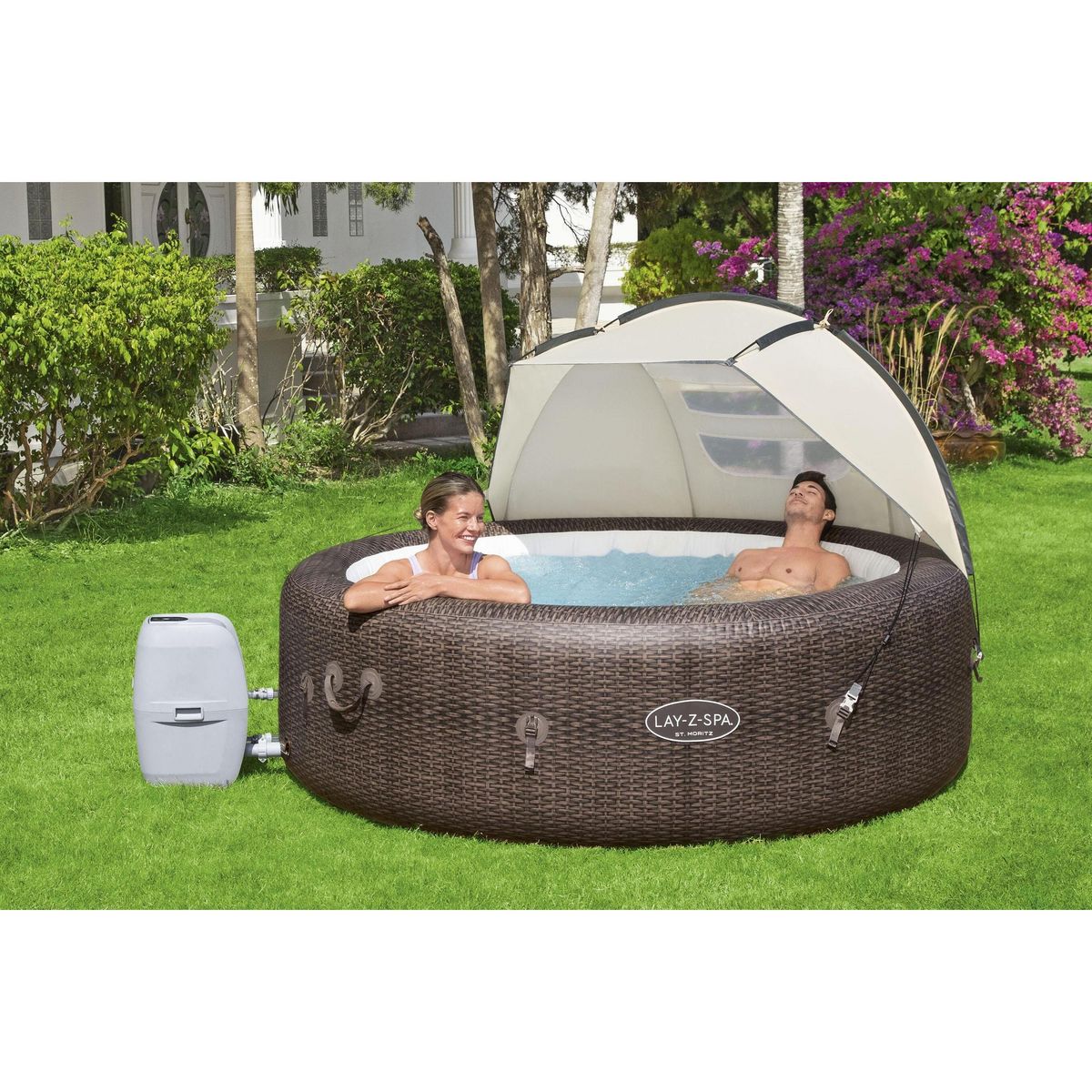 BESTWAY Auvent pour spa gonflable Lay-Z-Spa - Beige