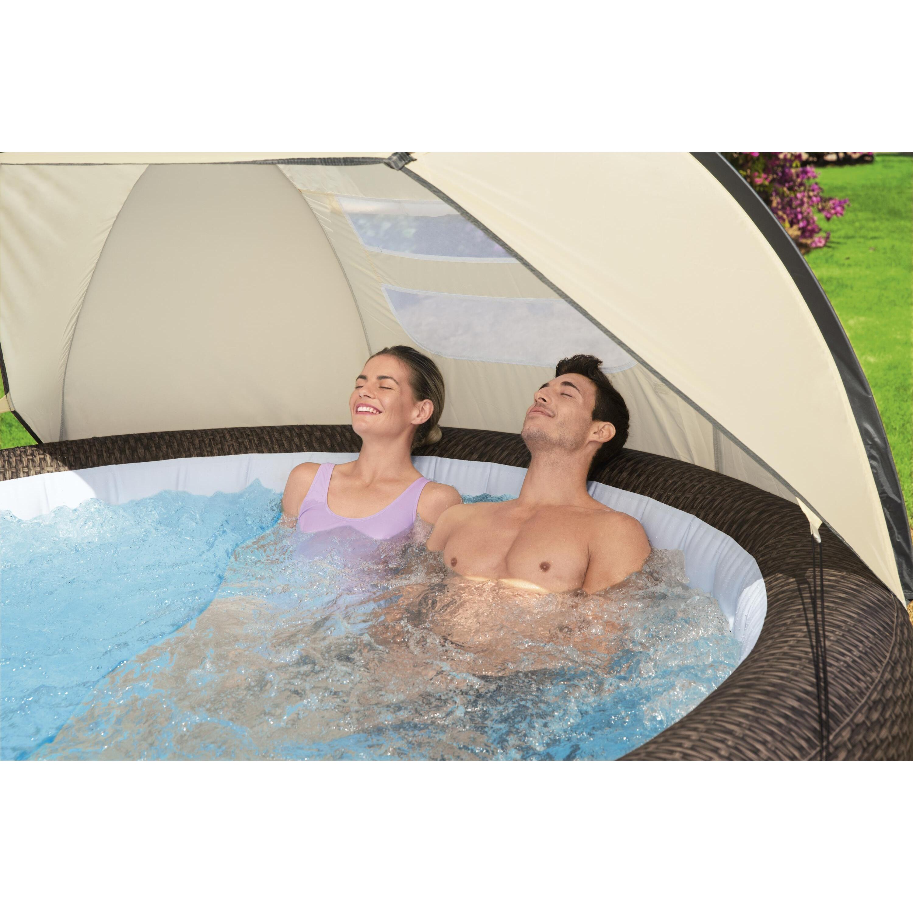 Voir la diapositive 4 : BESTWAY Auvent pour spa gonflable Lay-Z-Spa - Beige