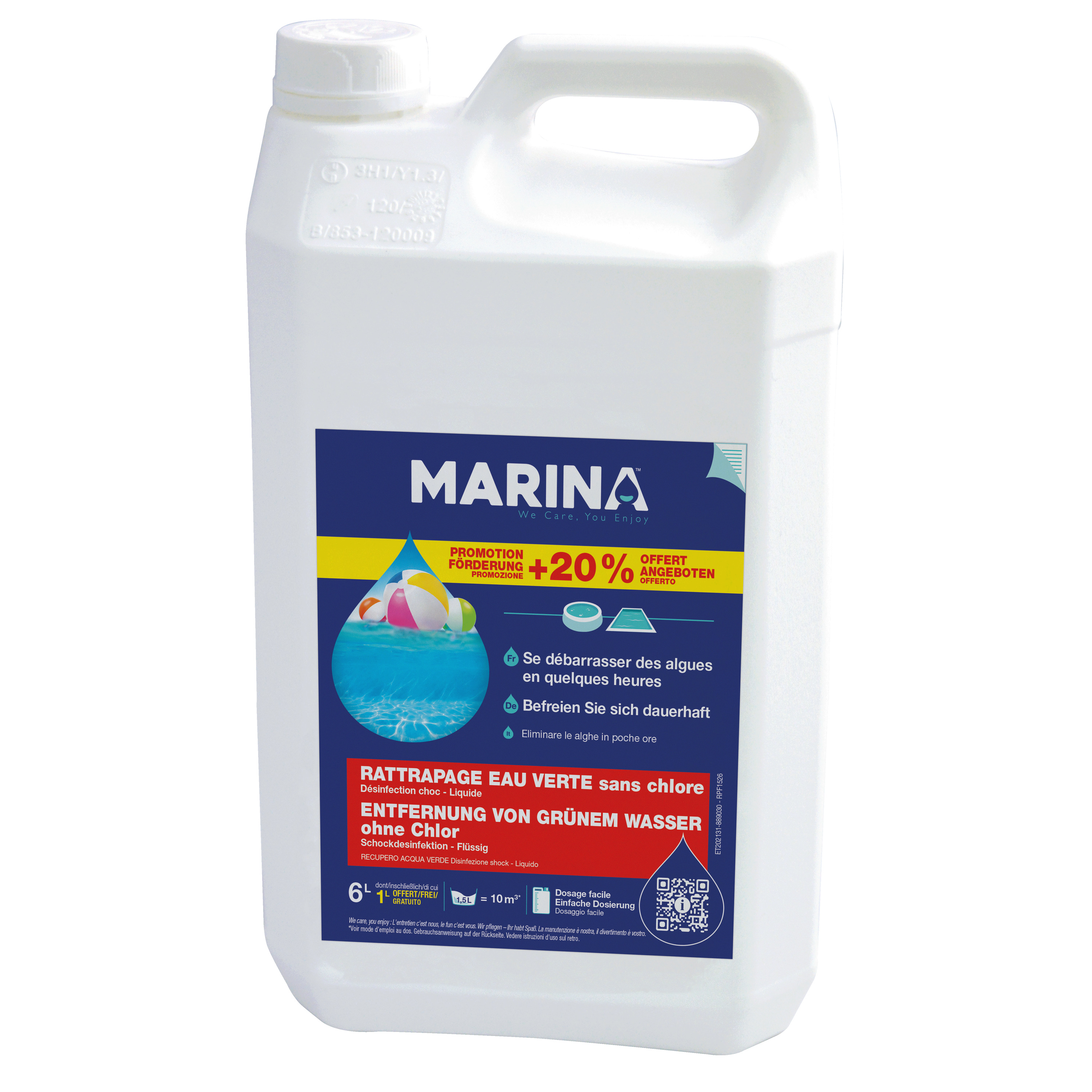 SOS rattrapage eau verte liquide - 5 L+ 1L