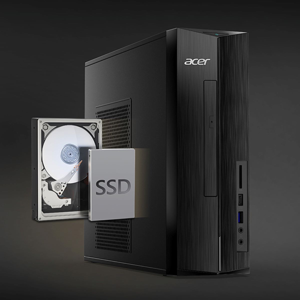 Voir la diapositive 5 : ACER Unité centrale ASPIRE XC 1780 - Noir