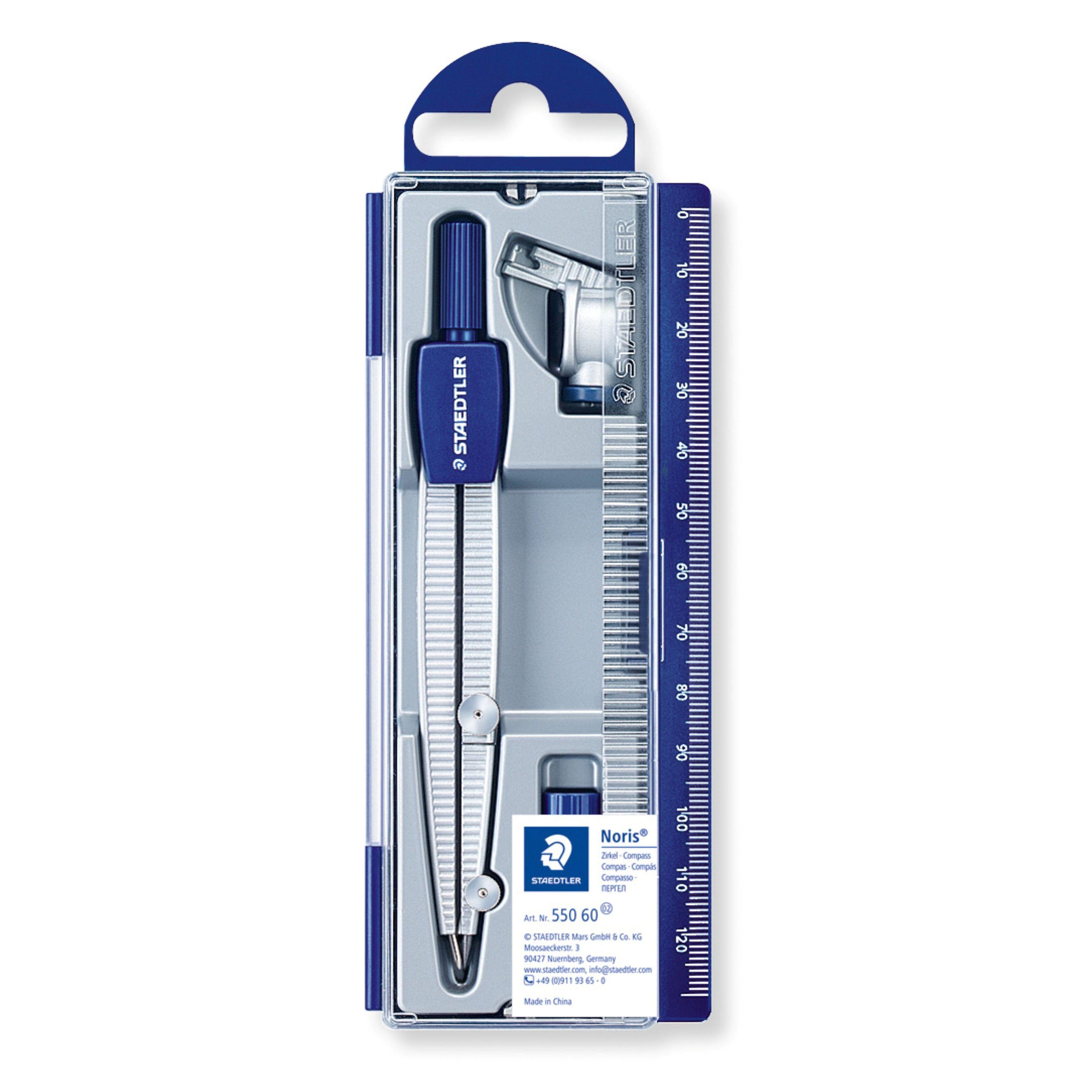 Compas de précision Noris + Attache-Compas universelle Staedtler