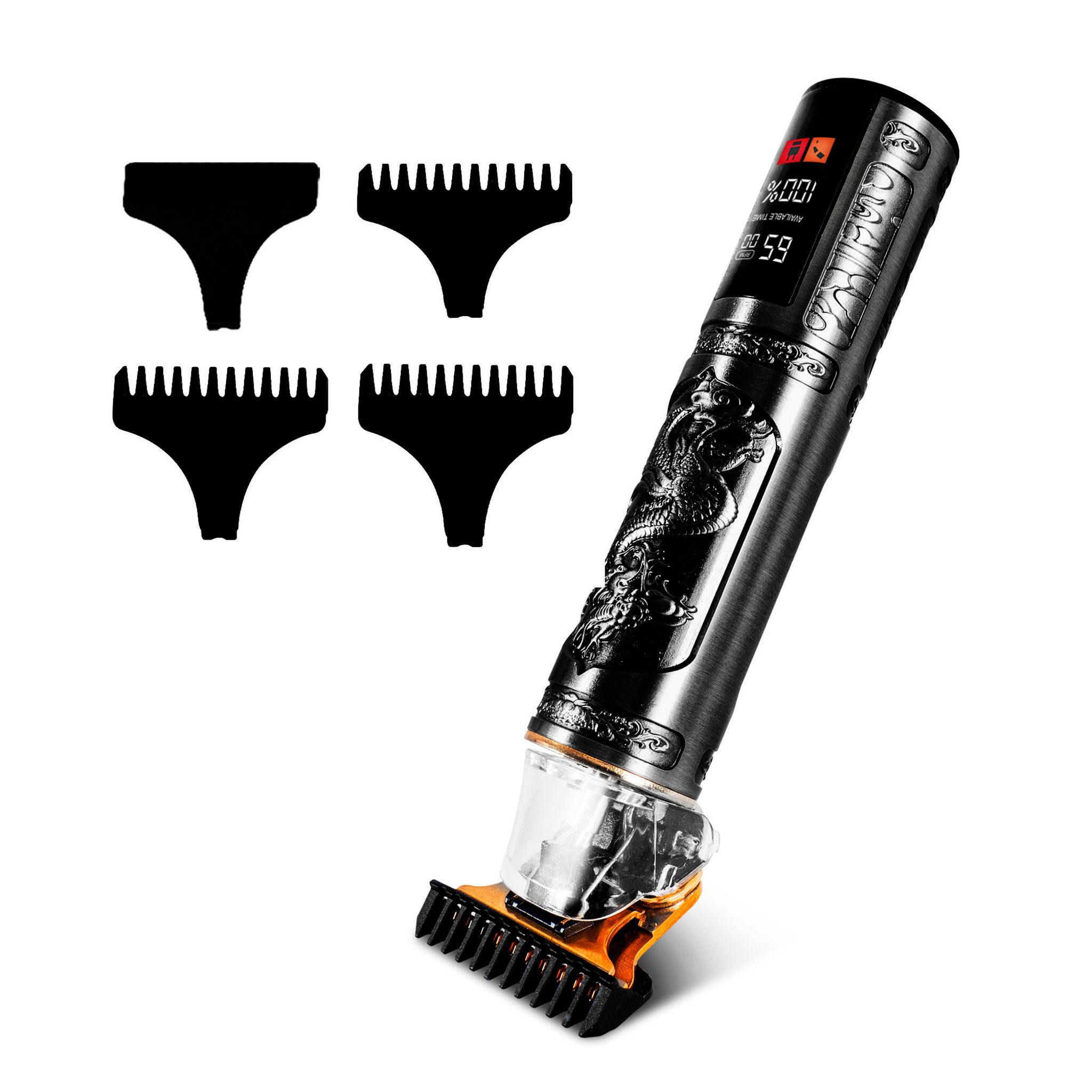 Voir la diapositive 3 : BECKER SHAVES & TRIMS Tondeuse cheveux et barbe sans fil DRAGON - Noir
