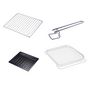 Voir la diapositive 2 : SILVERSTYLE Mini four à air chaud 003006 - 1600 W - Capacité 22 L - Noir
