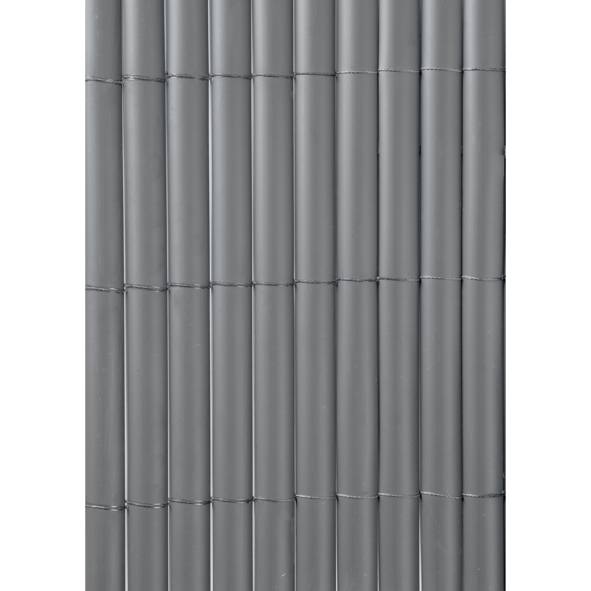 Canisse synthétique simple face Plasticane 1,5x3 m gris