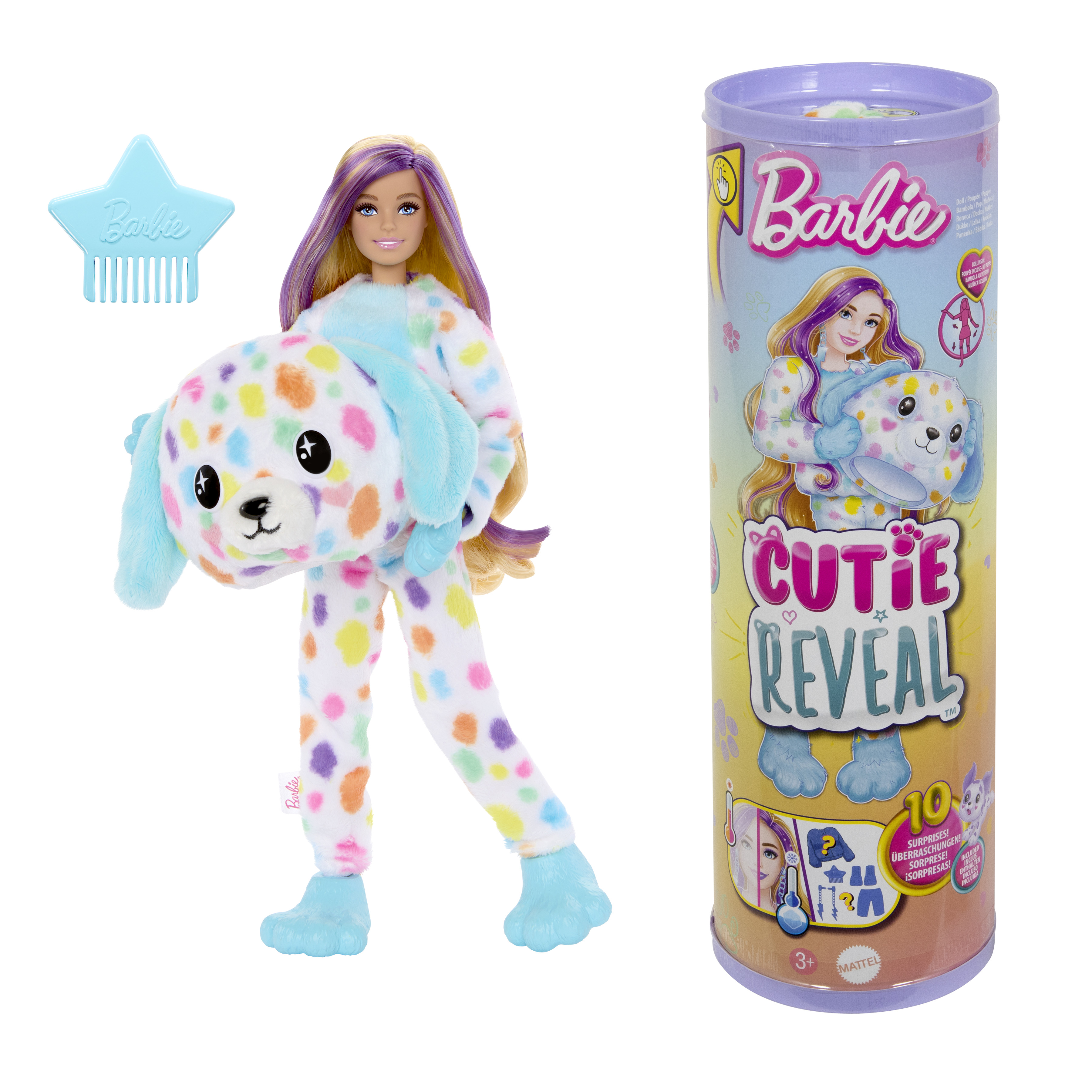 Voir la diapositive 2 : MATTEL Poupée Barbie Cutie Reveal Dalmatien
