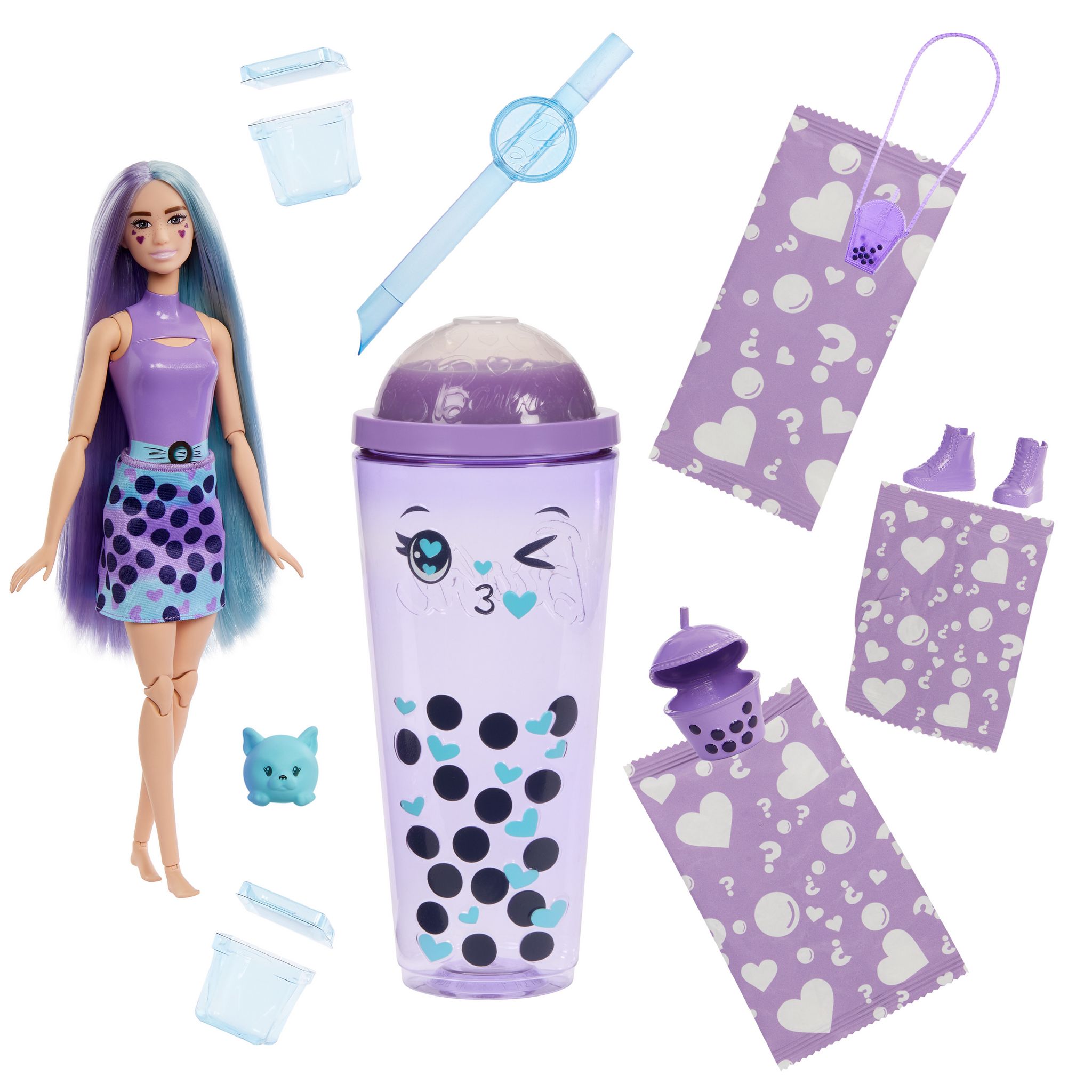 Voir la diapositive 2 : MATTEL Poupée Barbie POP Reveal Bubble Lait