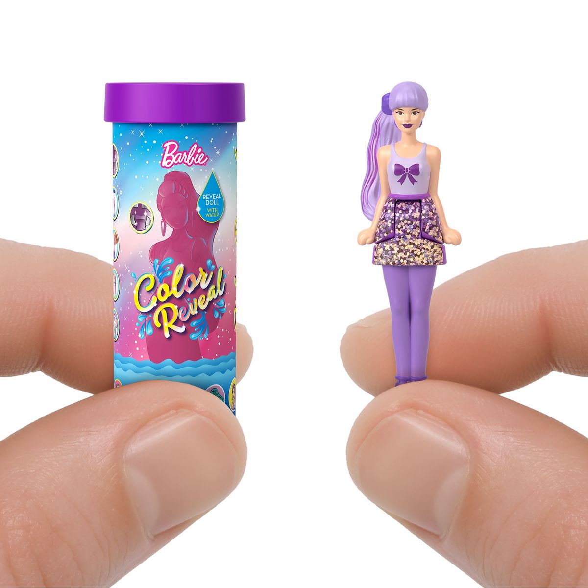 MATTEL Figurine mini Barbie Color Reveal