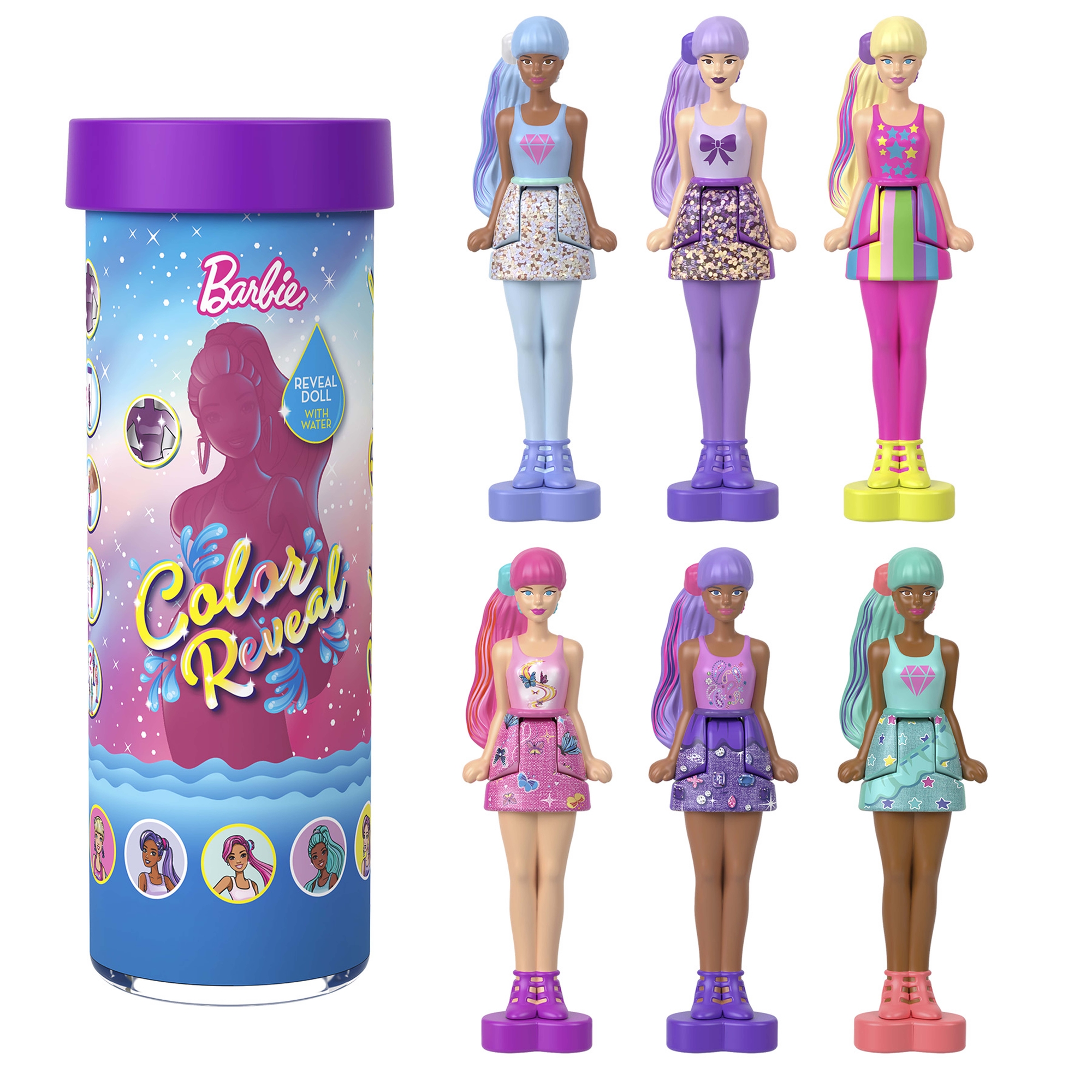 Voir la diapositive 11 : MATTEL Figurine mini Barbie Color Reveal