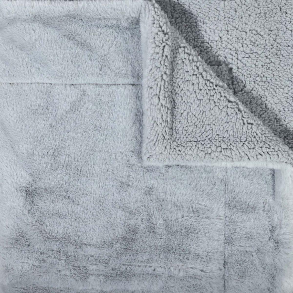 ACTUEL Plaid en fausse fourrure