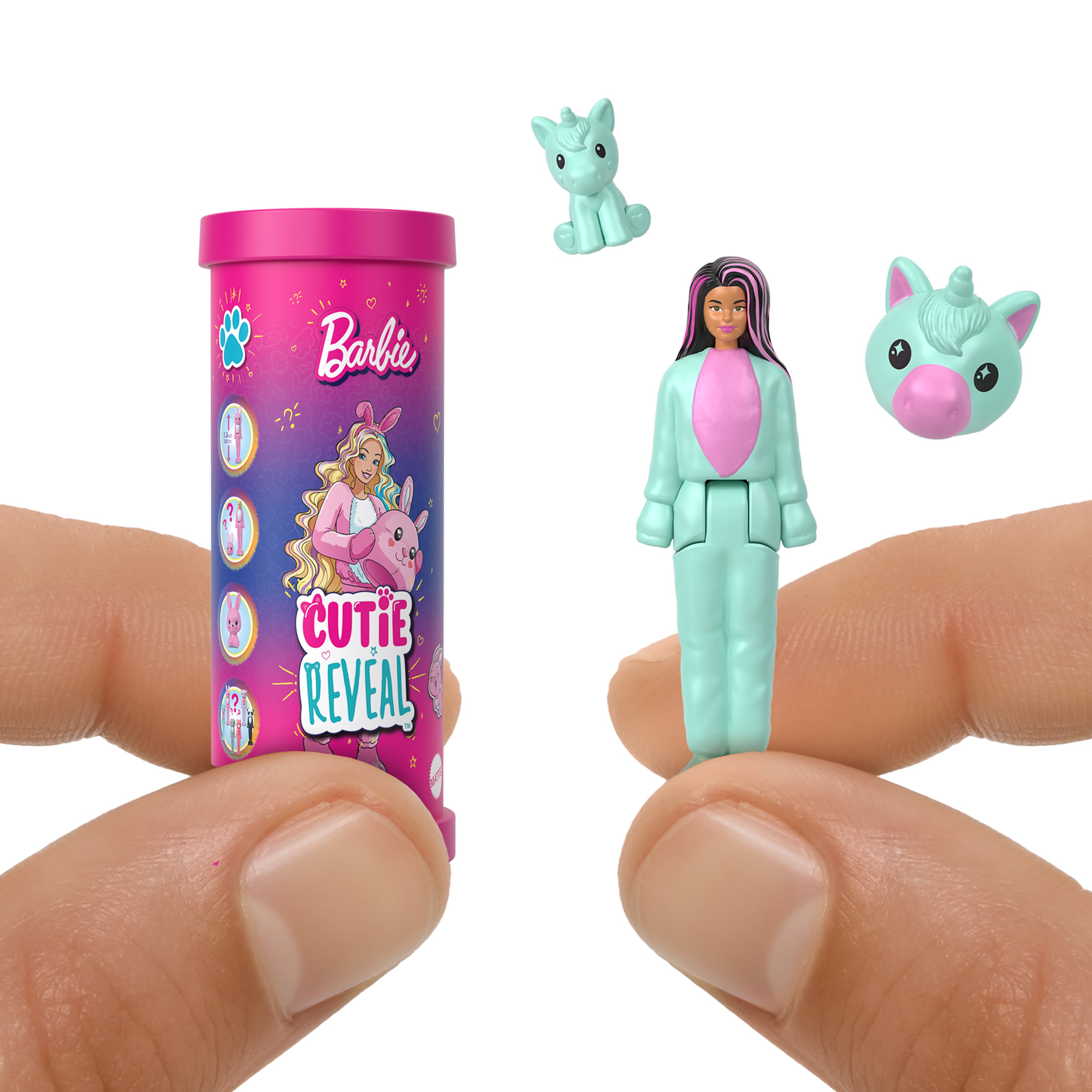 Voir la diapositive 2 : MATTEL Figurine Mini Barbie Cutie Reveal