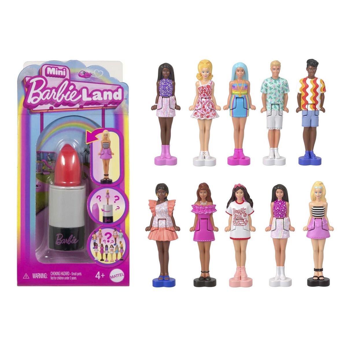 MATTEL Figurine mini Barbie Fashionistas