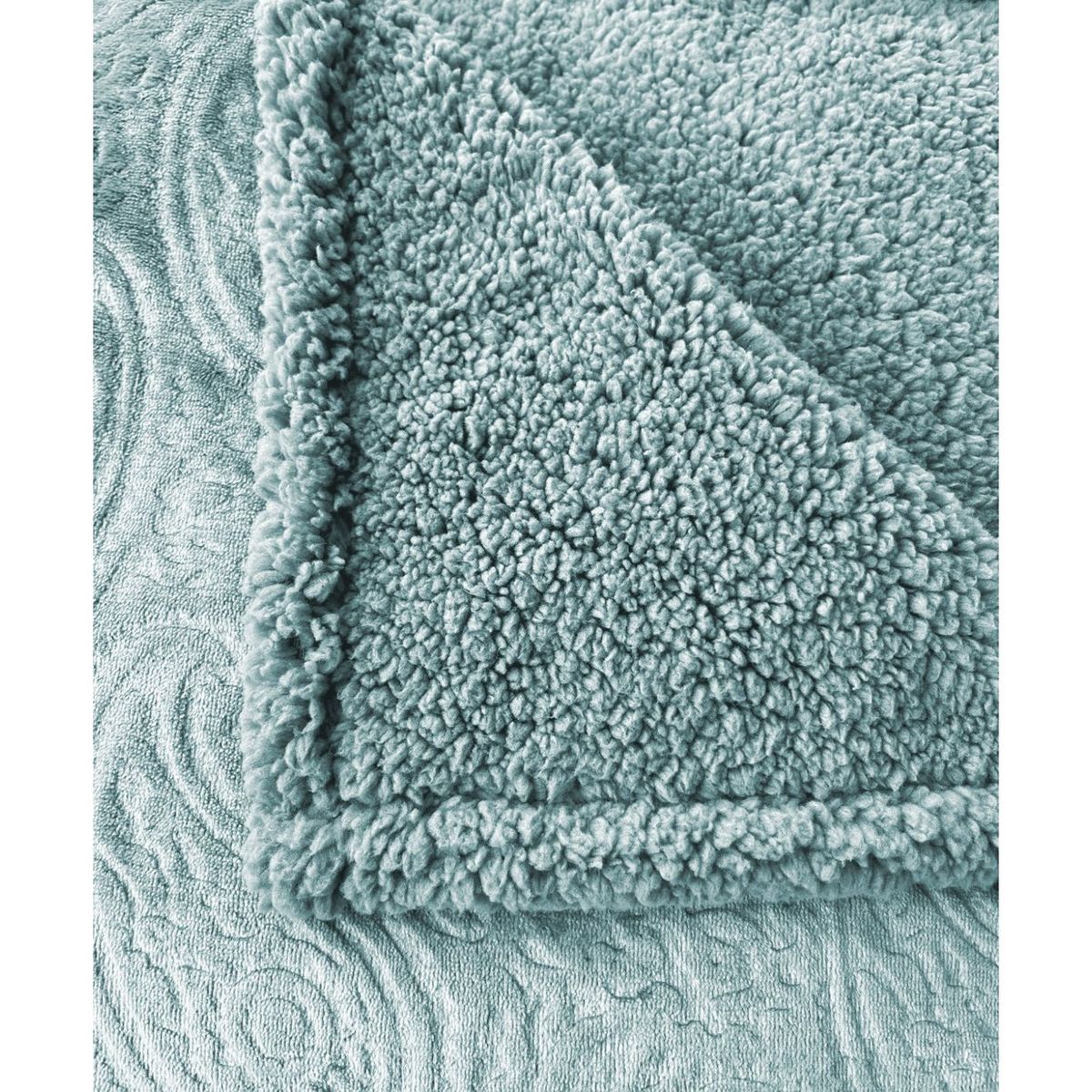 ACTUEL Couverture flannel et sherpa