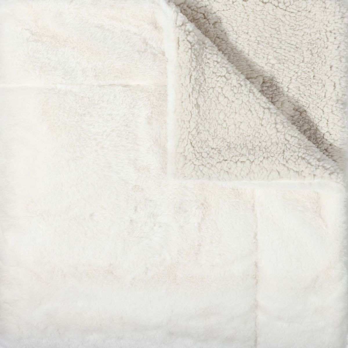 ACTUEL Plaid en fausse fourrure