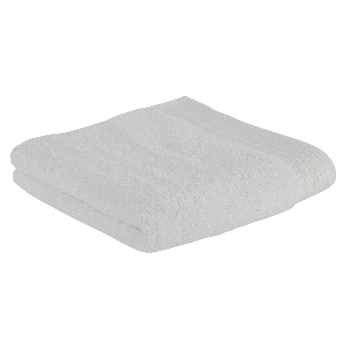 ACTUEL Serviette de toilette unie en pur coton équitable labellisé Max Havelaar 450 g/m2