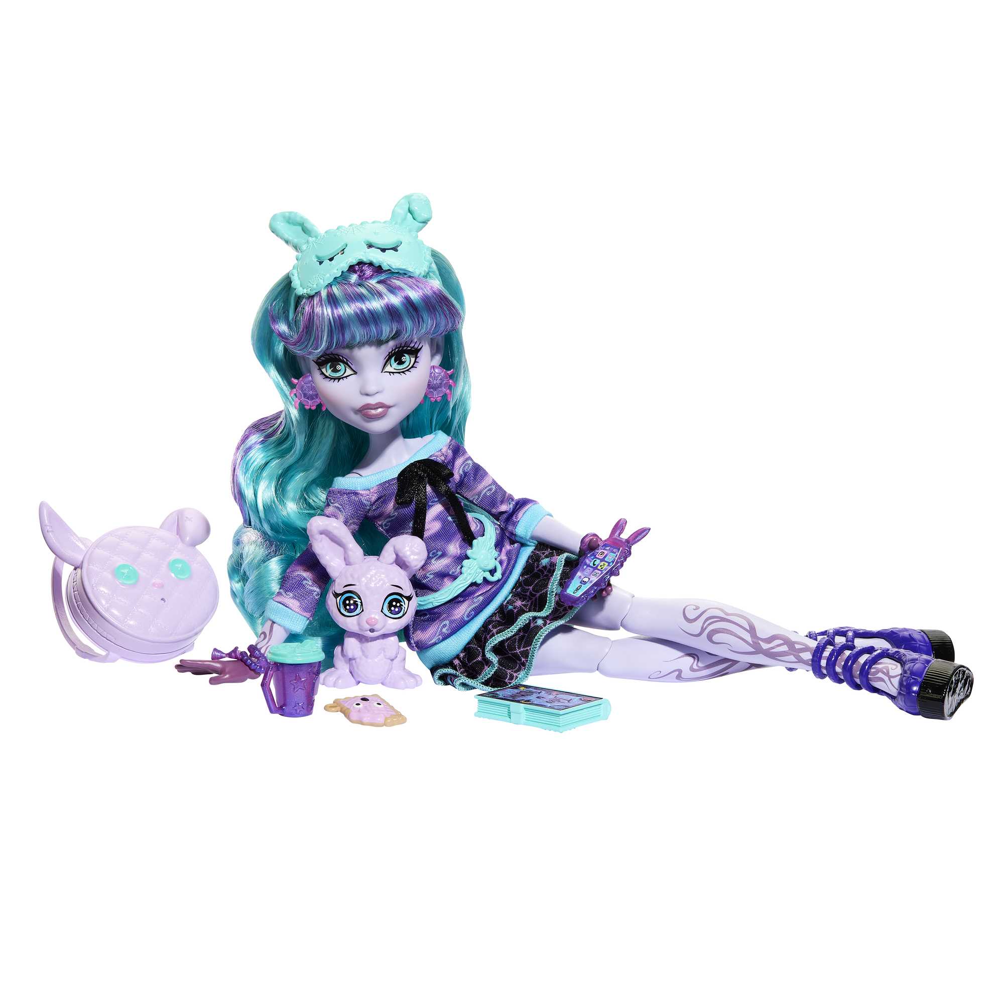 Voir la diapositive 7 : MATTEL Poupée Monster High Dustin soirée pyjama