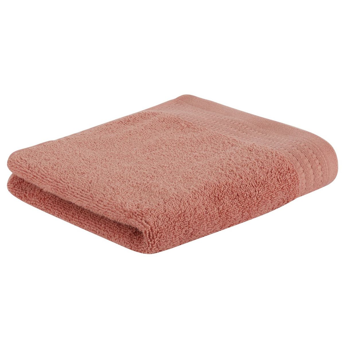 ACTUEL Serviette de toilette unie en pur coton équitable labellisé Max Havelaar 450 g/m2