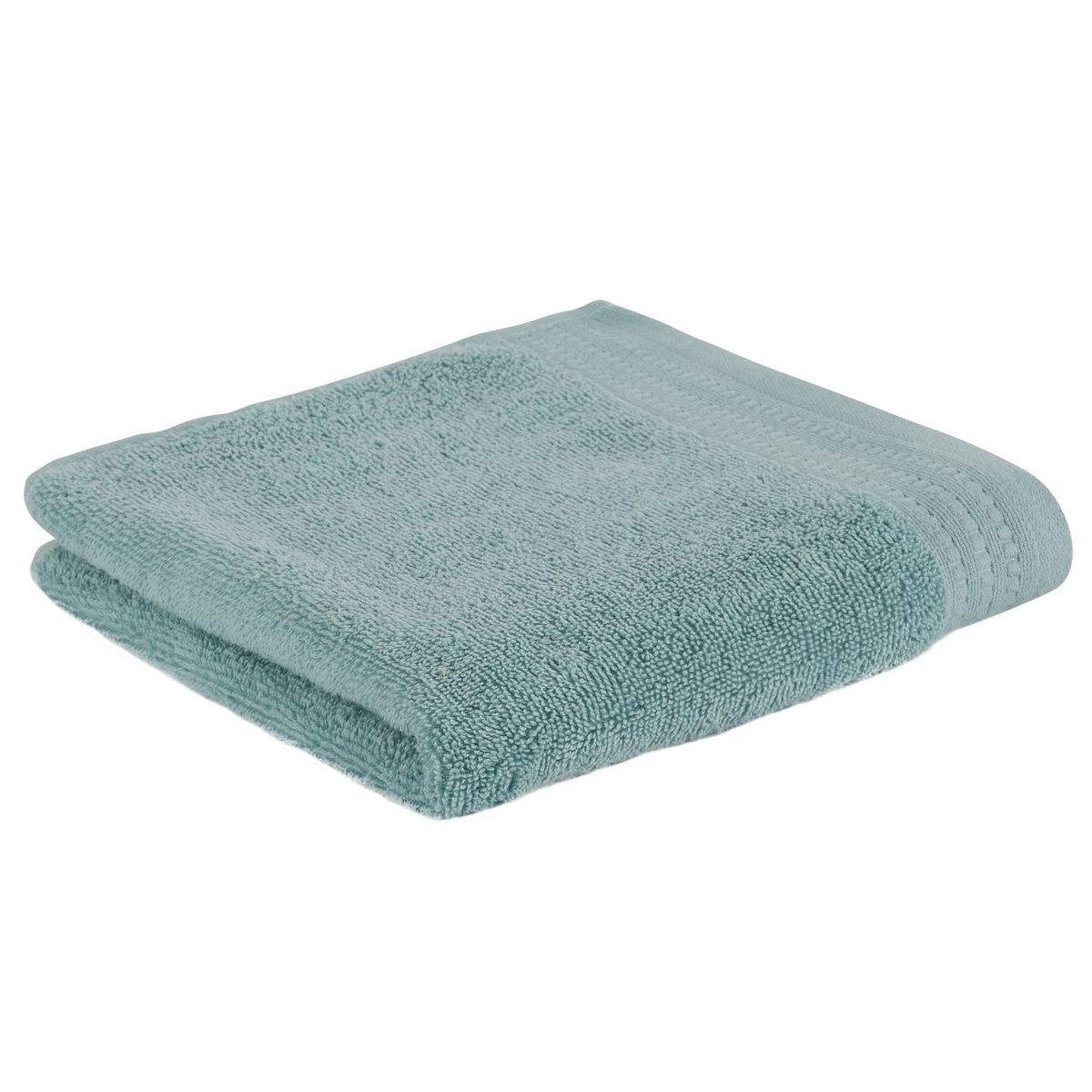 ACTUEL Serviette de toilette unie en pur coton équitable labellisé Max Havelaar 450 g/m2