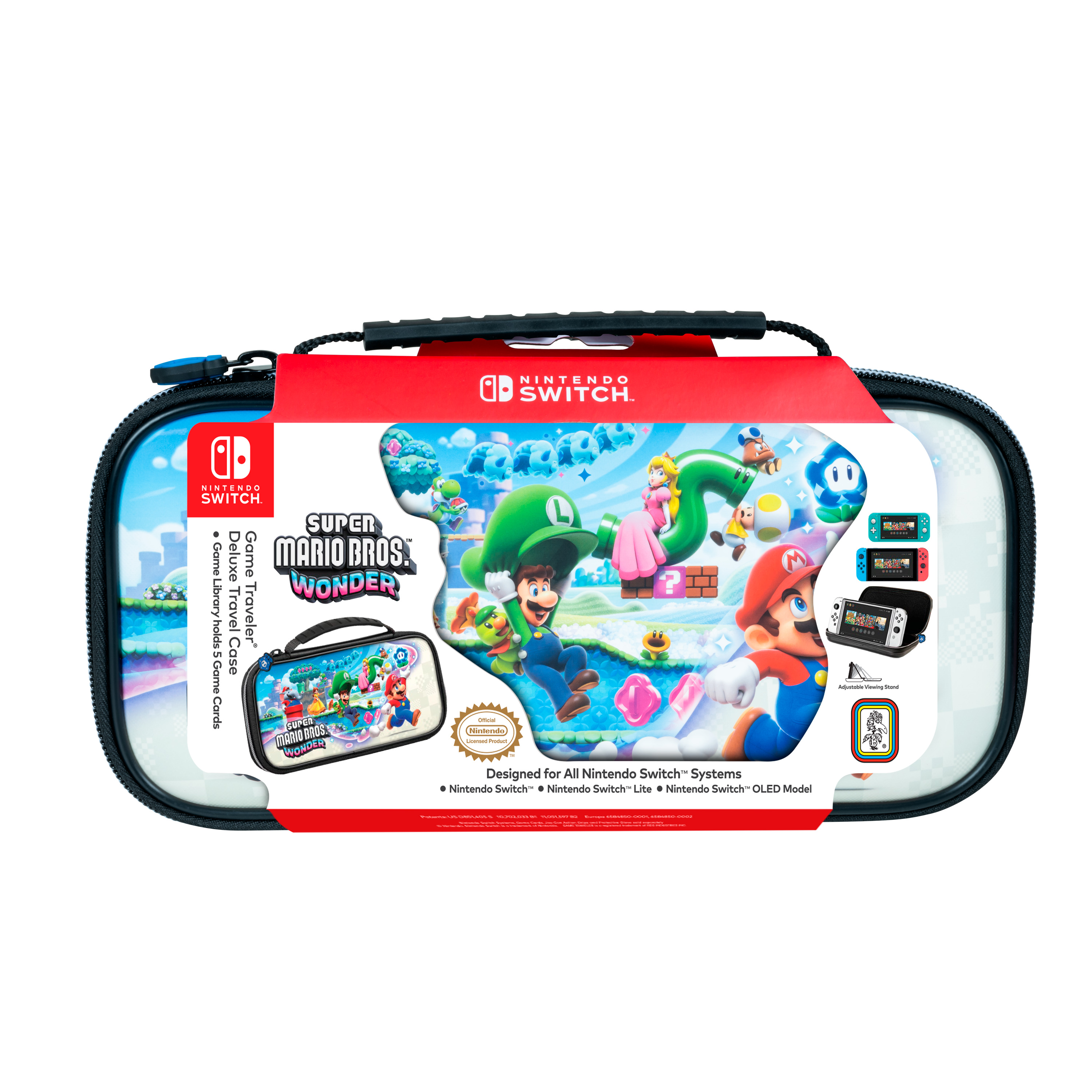 Voir la diapositive 2 : Pochette de Transport Super Mario Bros Wonder Nintendo Switch
