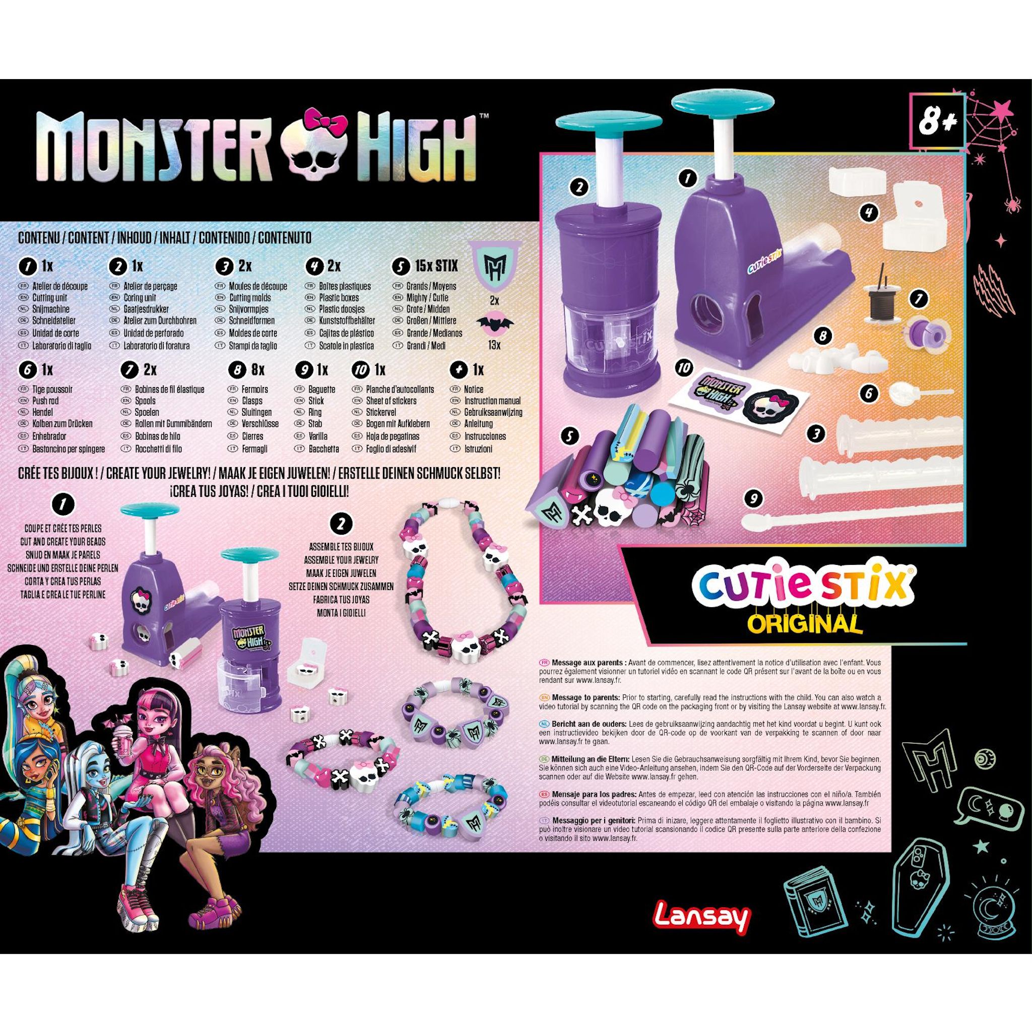 Voir la diapositive 3 : LANSAY Coffret Cutie Stix Original Monster High