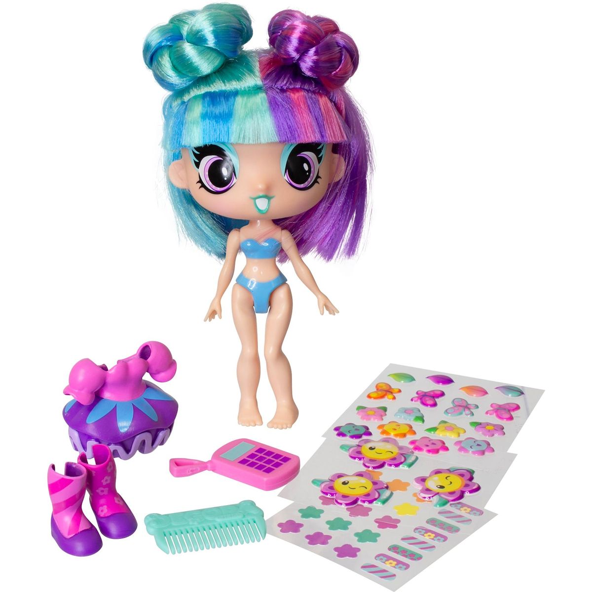 LANSAY Poupée Decora Girlz Minis Fashion à personnaliser - Fleur