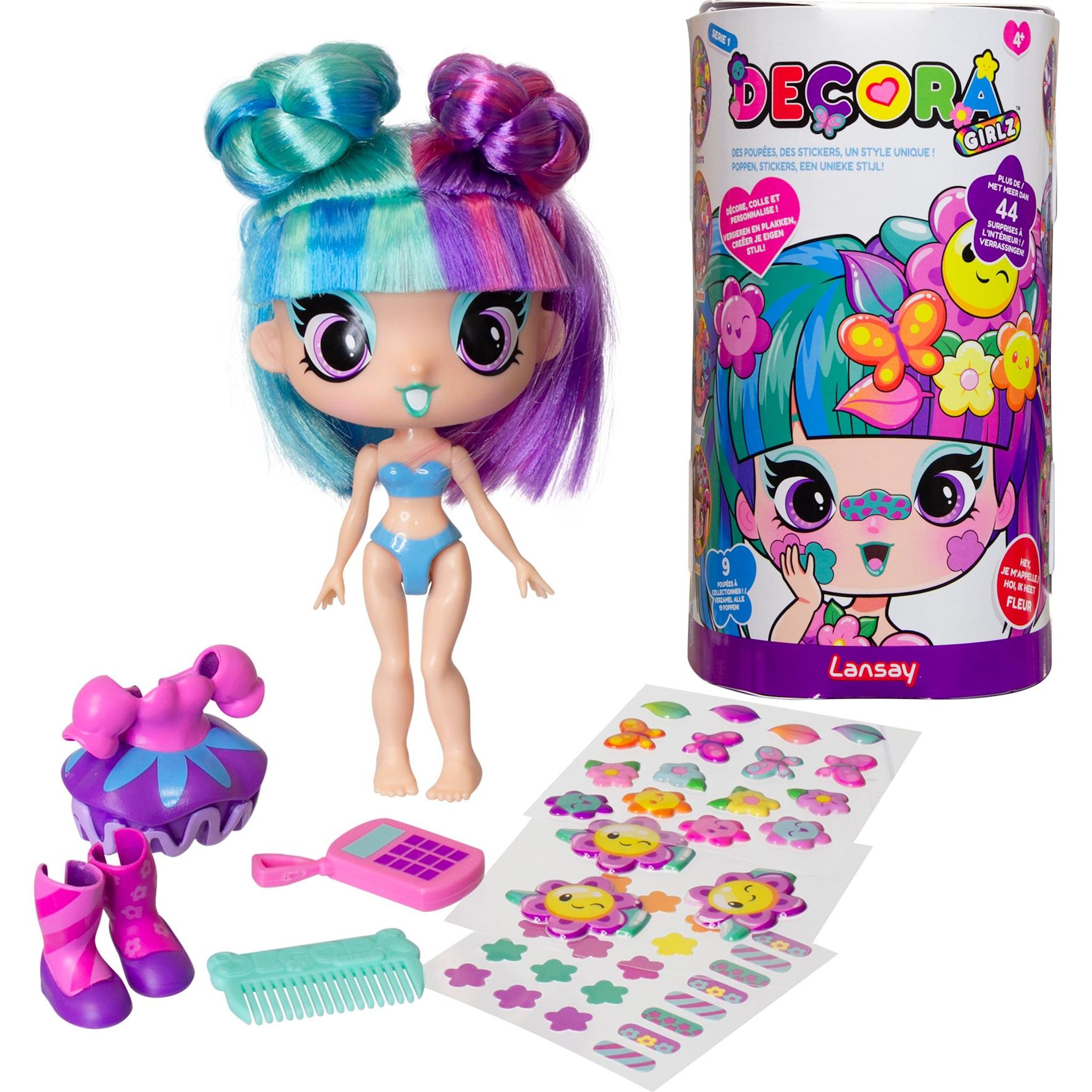 Voir la diapositive 3 : LANSAY Poupée Decora Girlz Minis Fashion à personnaliser - Fleur