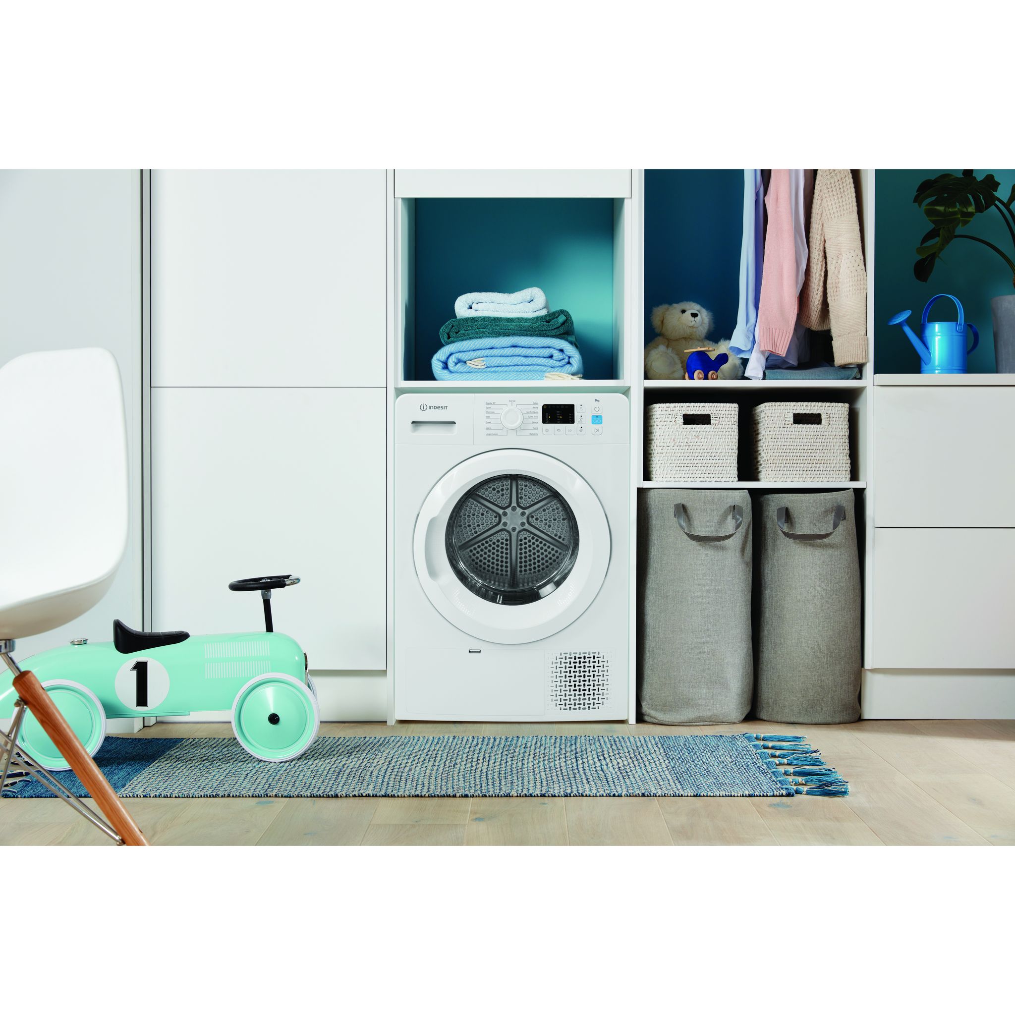 Voir la diapositive 5 : INDESIT Sèche linge hublot YTNM1091FR, 9 kg, Pompe à chaleur, A+