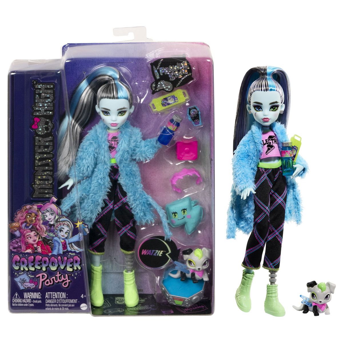 MATTEL Poupée Monster High Frankie soirée Pyjama