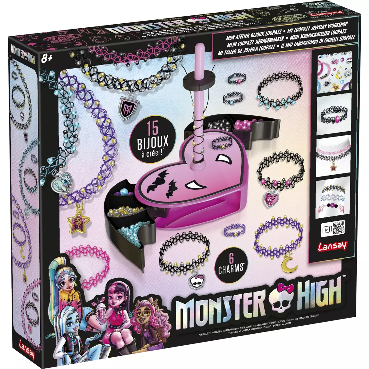 LANSAY Mon atelier à bijoux Loopazz 15 bijoux à créer Monster High