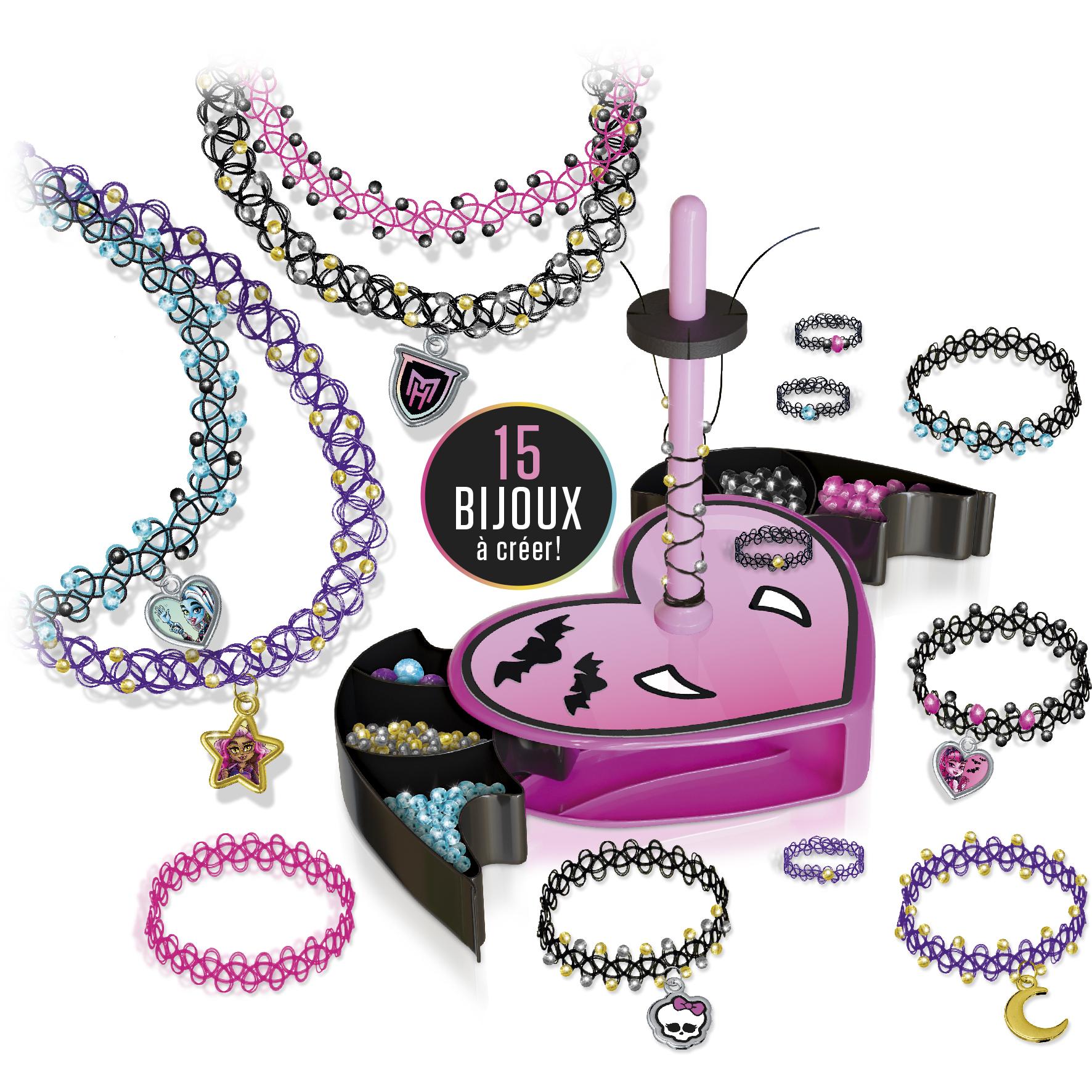 Voir la diapositive 2 : LANSAY Mon atelier à bijoux Loopazz 15 bijoux à créer Monster High