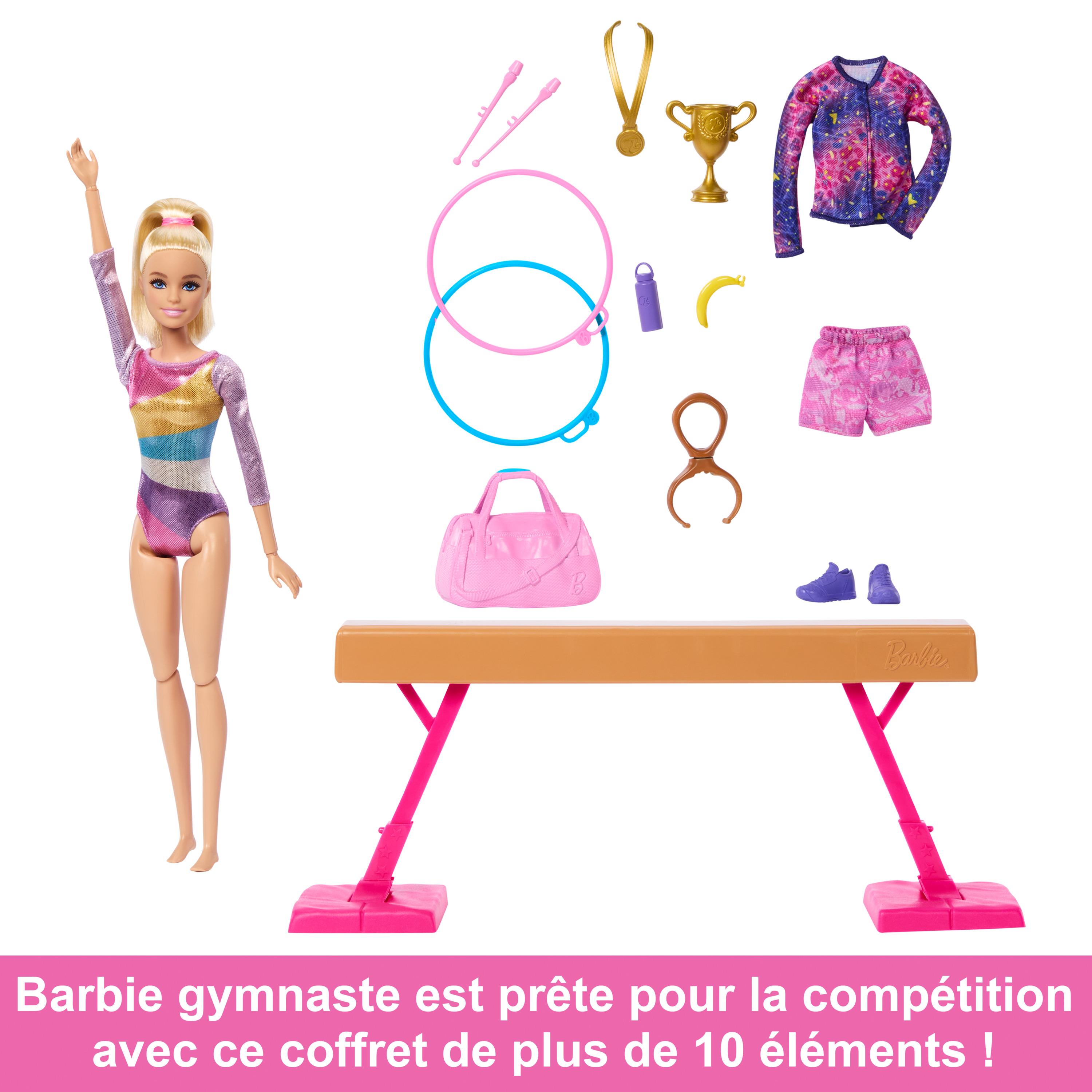 Voir la diapositive 2 : MATTEL Coffret Barbie Gymnastique et accessoires