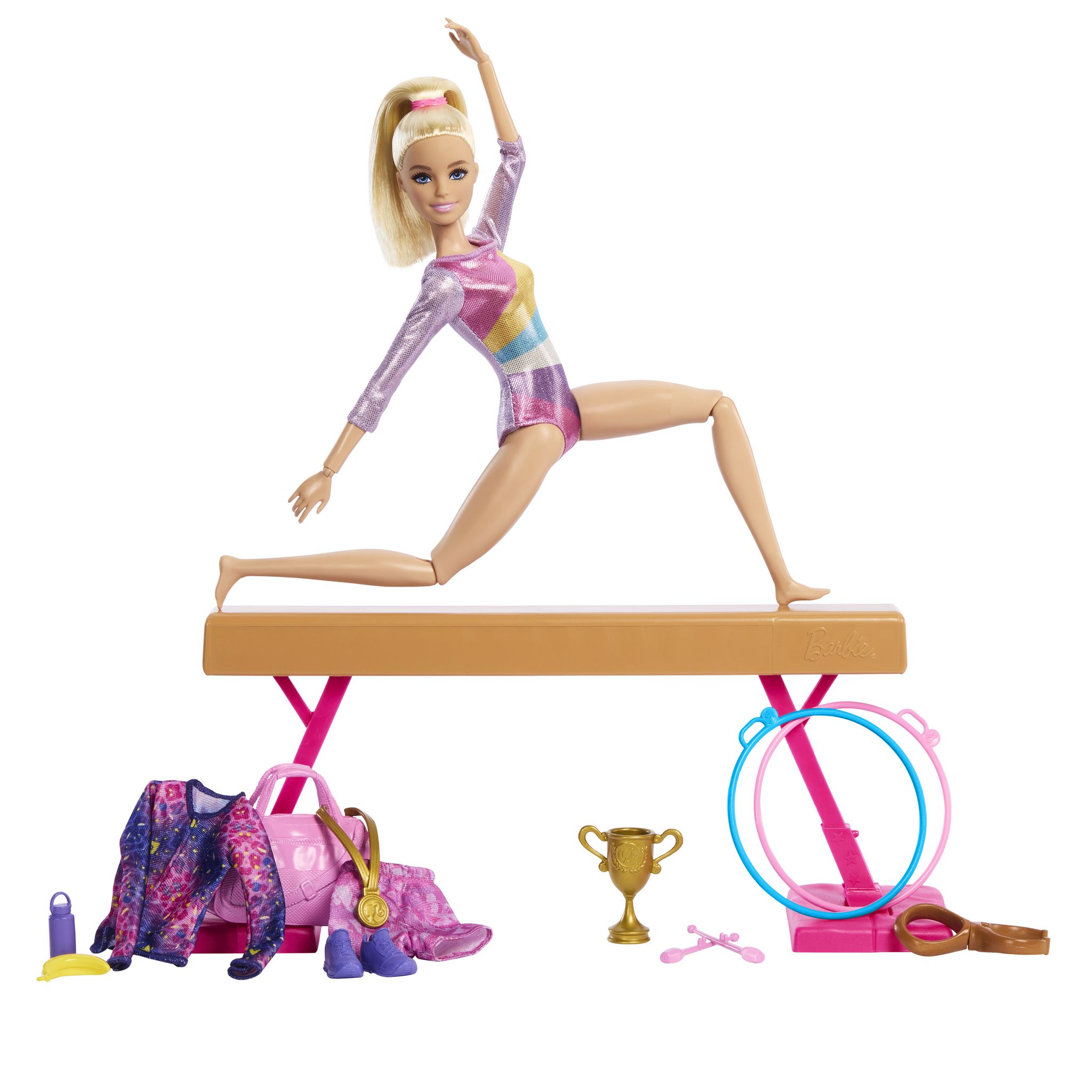 Voir la diapositive 3 : MATTEL Coffret Barbie Gymnastique et accessoires