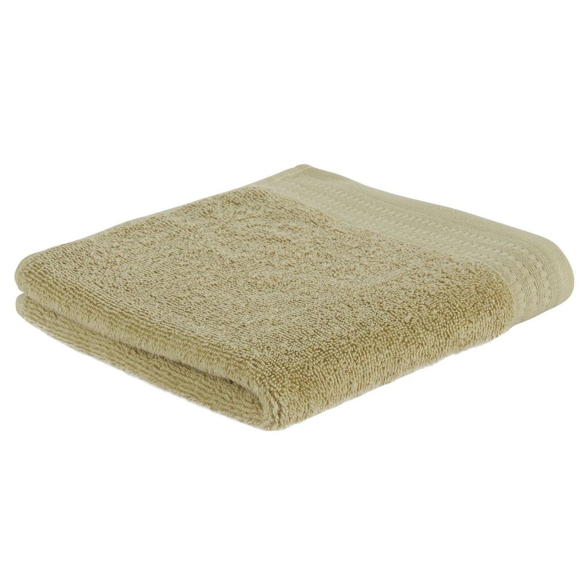 ACTUEL Serviette de toilette unie en pur coton équitable labellisé Max Havelaar 450 g/m2