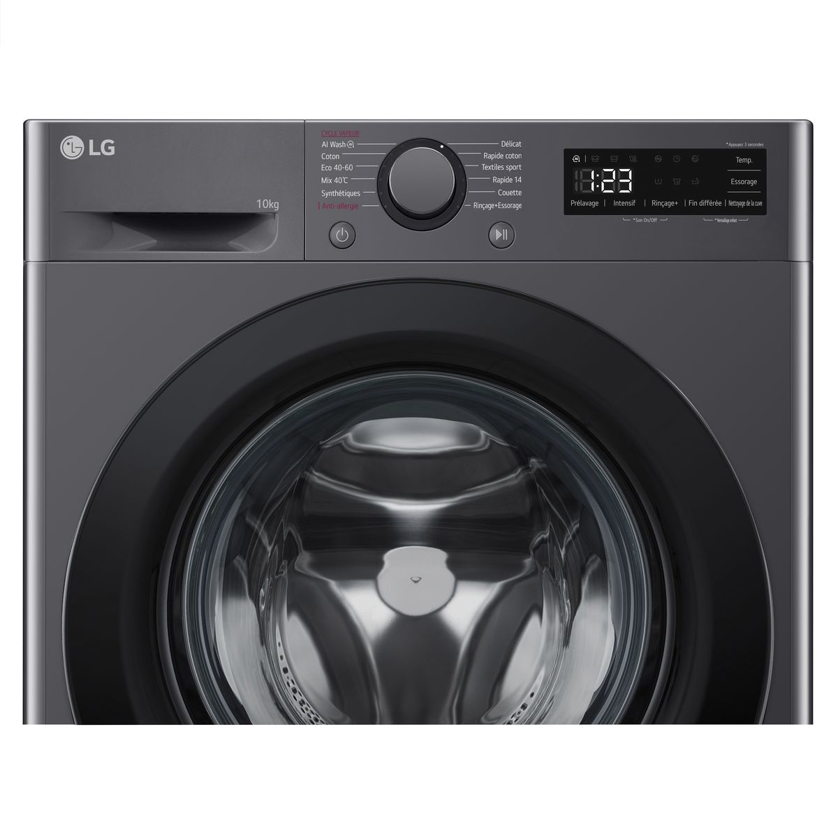 LG Lave linge hublot à induction F14R35MBS, 10 kg, 1400/min, A