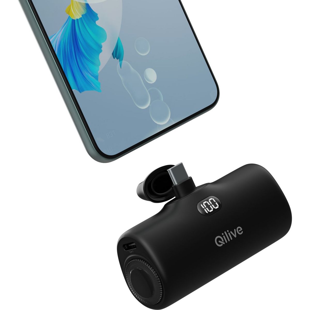 QILIVE Batterie de secours USB C 4600mAh