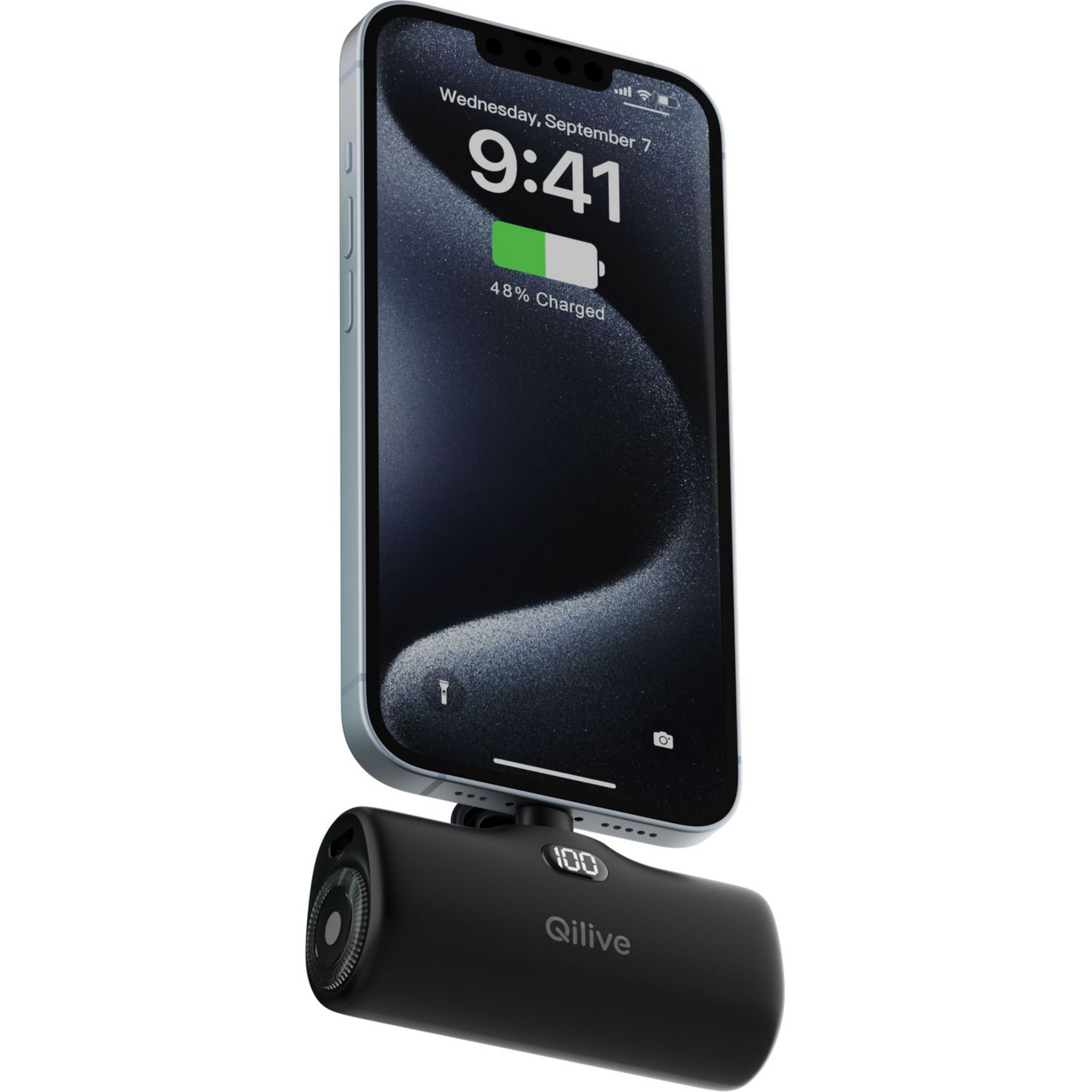 Voir la diapositive 6 : QILIVE Batterie de secours USB C 4600mAh