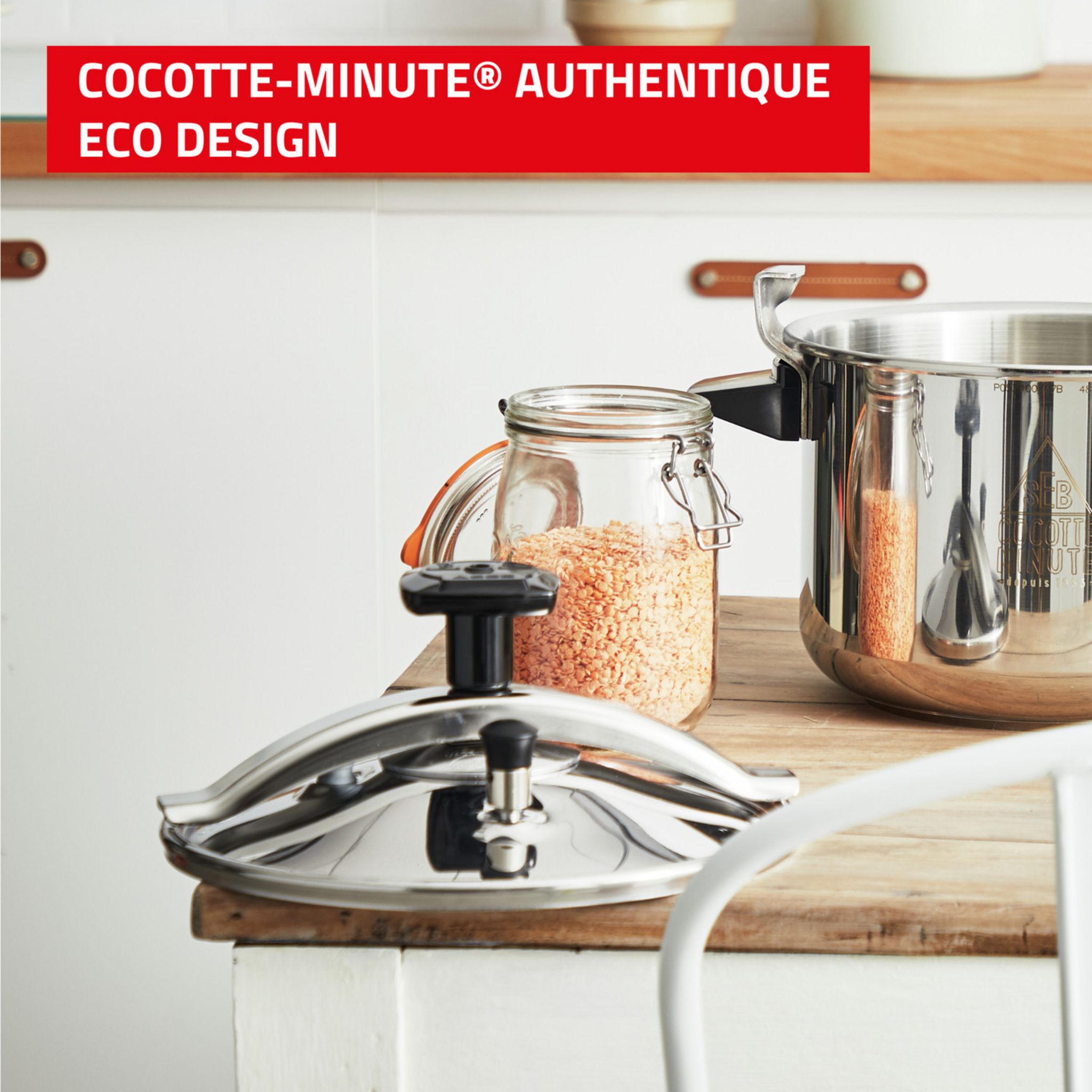 Voir la diapositive 2 : TEFAL Cocotte-minute AUTHENTIQUE 9 L